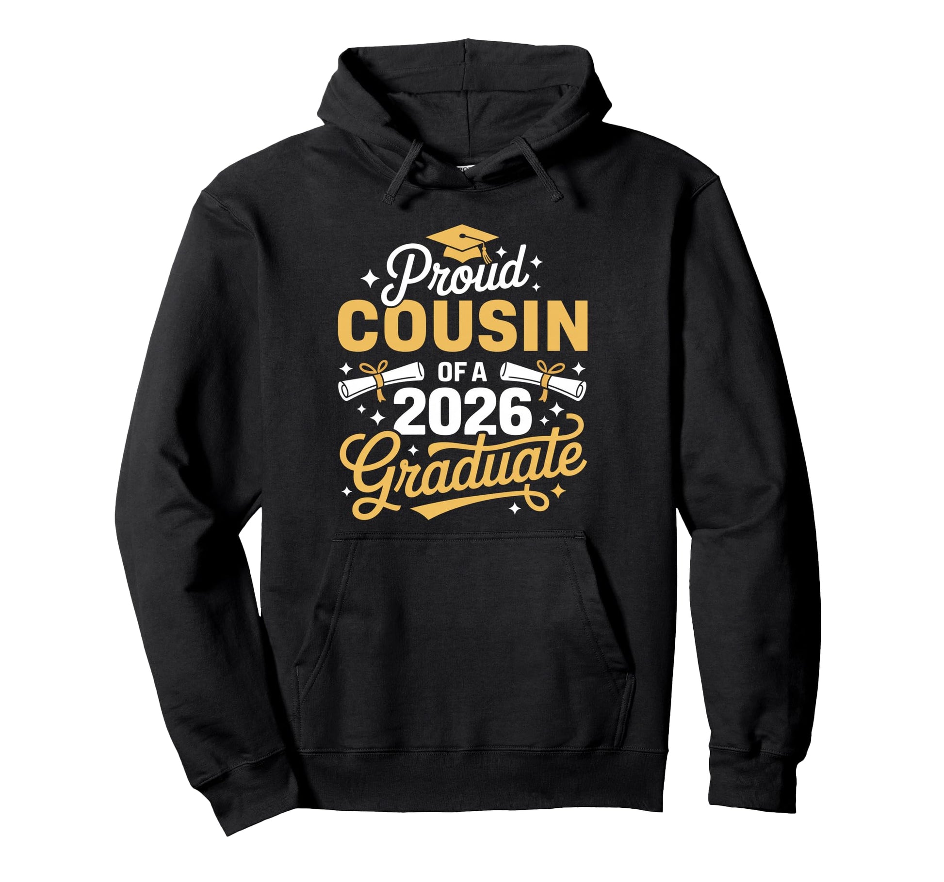 Proud Cousin Class 2026 Graduate Hoodie - Custom Art Print Unisex - T-Shirt, Sweatshirt, Hoodie
