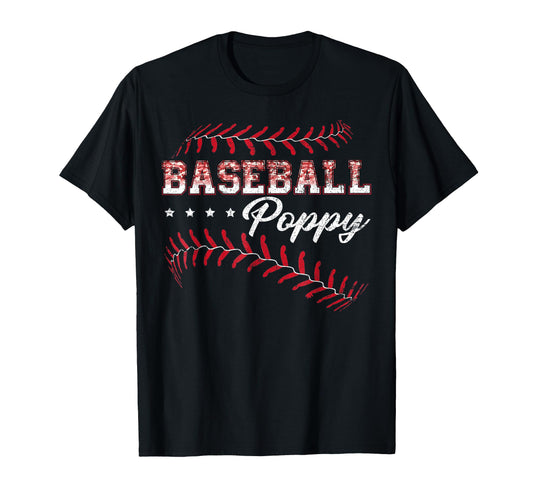 Baseball Poppy Funny Baseball Player T-Shirt - Unique Graphic Men Women - T-Shirt, Sweatshirt, Hoodie
