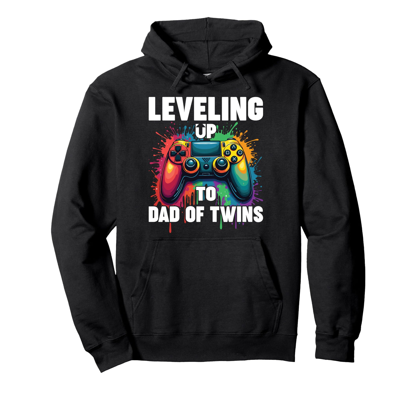 Promoted To Dad Gender Reveal Leveling Hoodie - Streetwear Style Men Women - T-Shirt, Sweatshirt, Hoodie