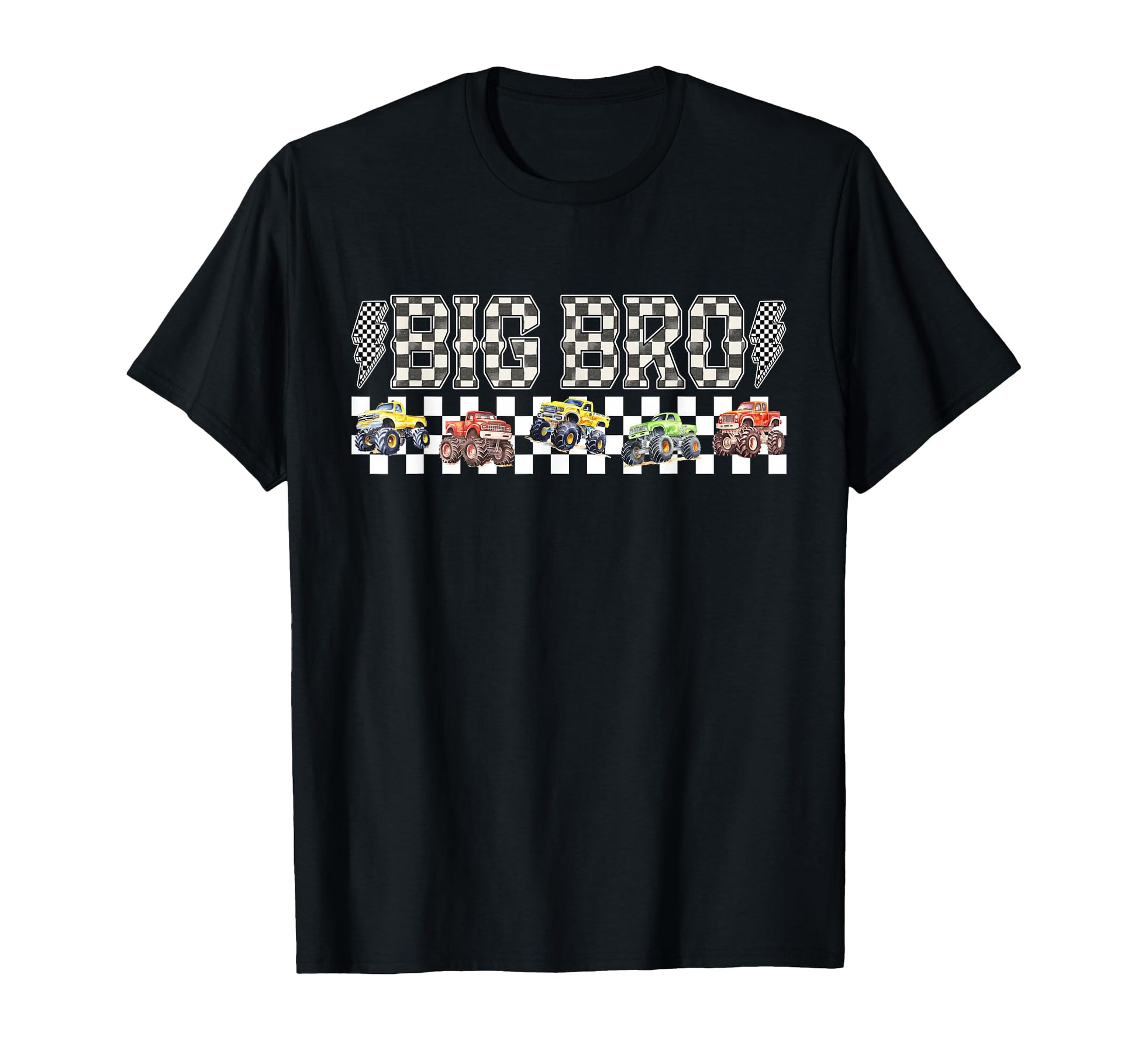 Big Bro Monster Truck Family Crew T-Shirt - Minimalist Print for Adults - T-Shirt, Sweatshirt, Hoodie