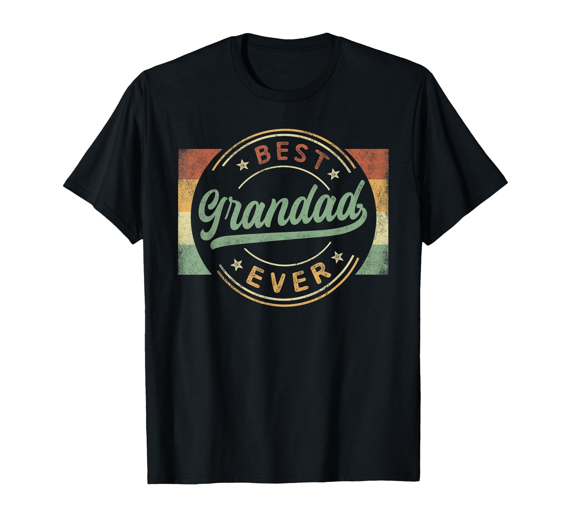 Best Grandad Ever Emblem Fathers T-Shirt - Fun Novelty Design for Adults - T-Shirt, Sweatshirt, Hoodie