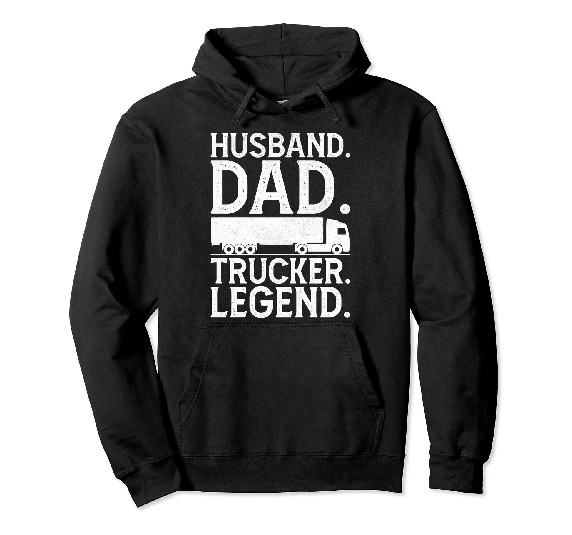 Fathers Day Husband Dad Trucker Hoodie - Casual Everyday Wear for Adults - T-Shirt, Sweatshirt, Hoodie