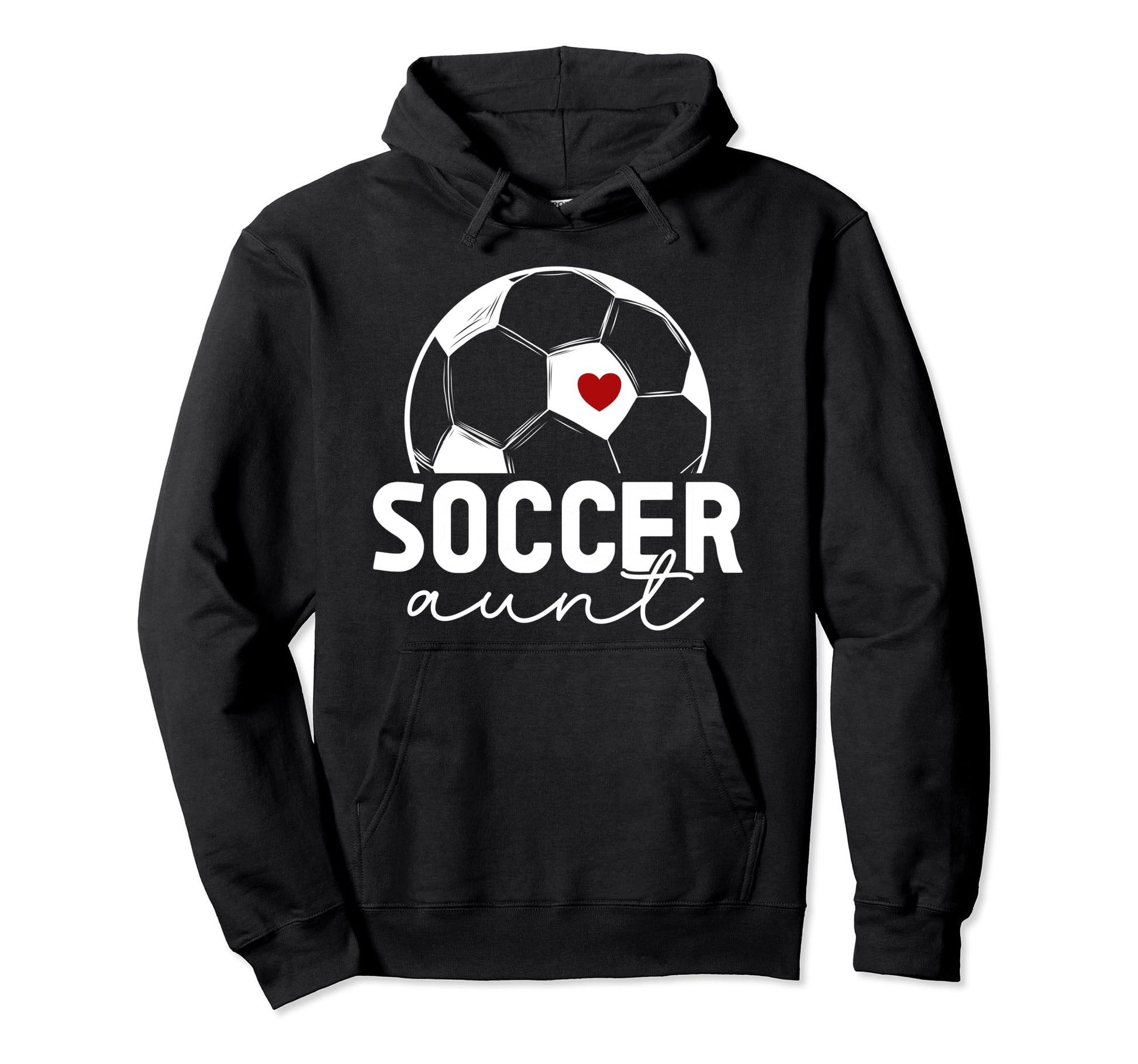Soccer Aunt Proud Aunt Soccer Player Hoodie - Trendy Graphic Men Women - T-Shirt, Sweatshirt, Hoodie