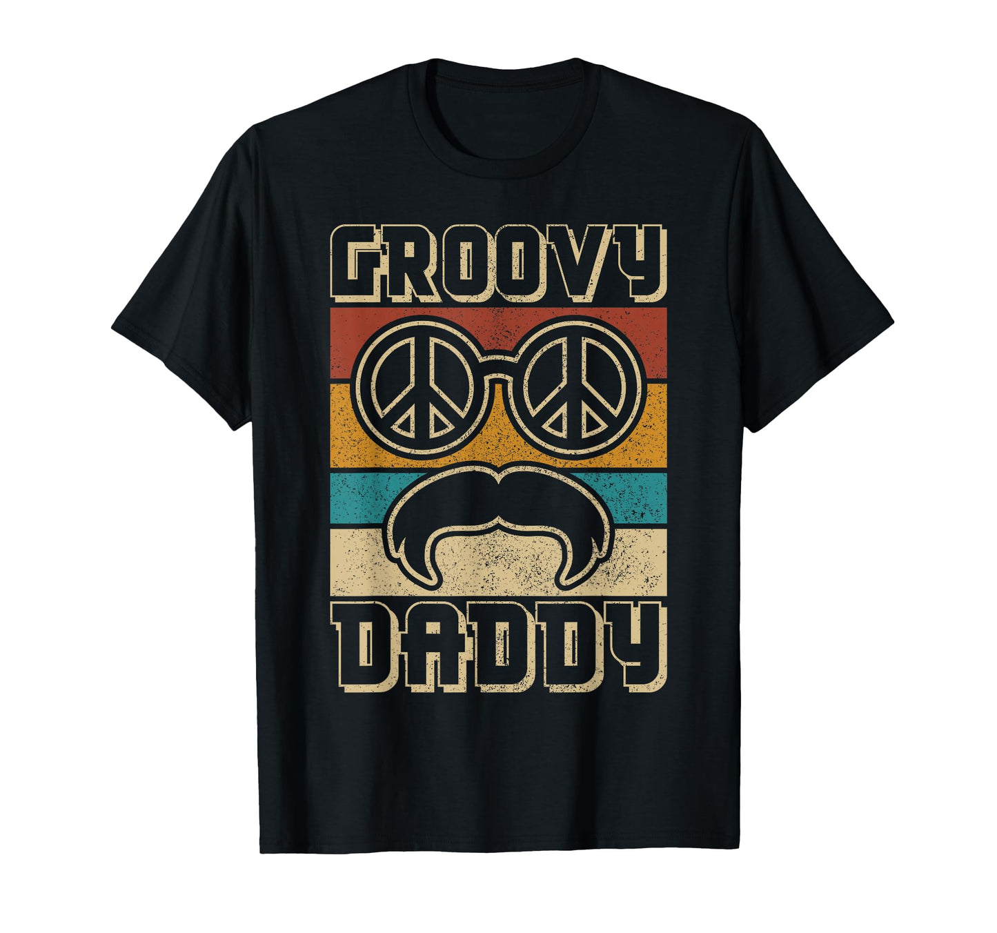 Groovy Daddy 60S Outfit 70S Themed T-Shirt - Aesthetic Graphic Unisex - T-Shirt, Sweatshirt, Hoodie