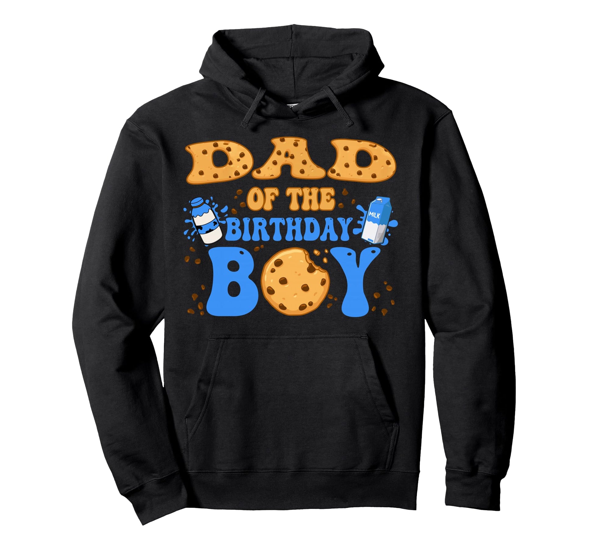 Dad Birthday Milk And Cookies Lover Hoodie - Aesthetic Graphic for Adults - T-Shirt, Sweatshirt, Hoodie