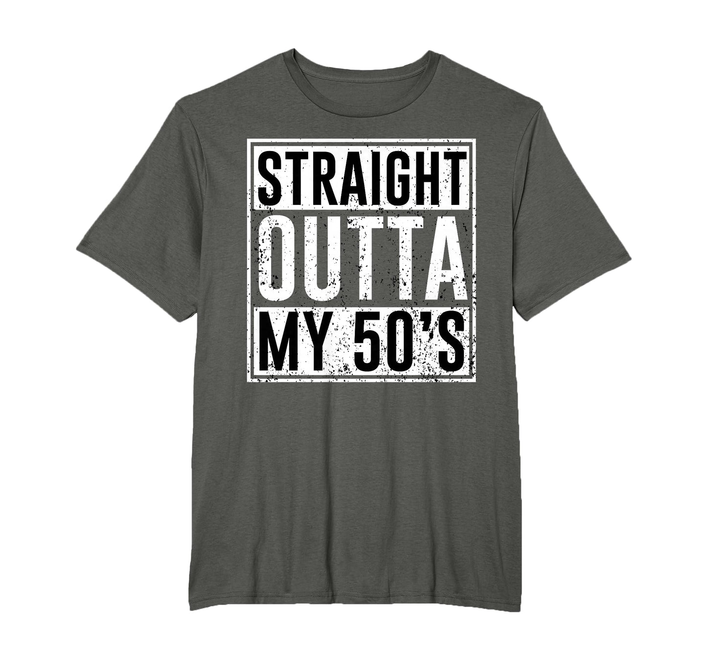 Straight Outta My 50S Birthday Party T-Shirt - Minimalist Print Men Women - T-Shirt, Sweatshirt, Hoodie