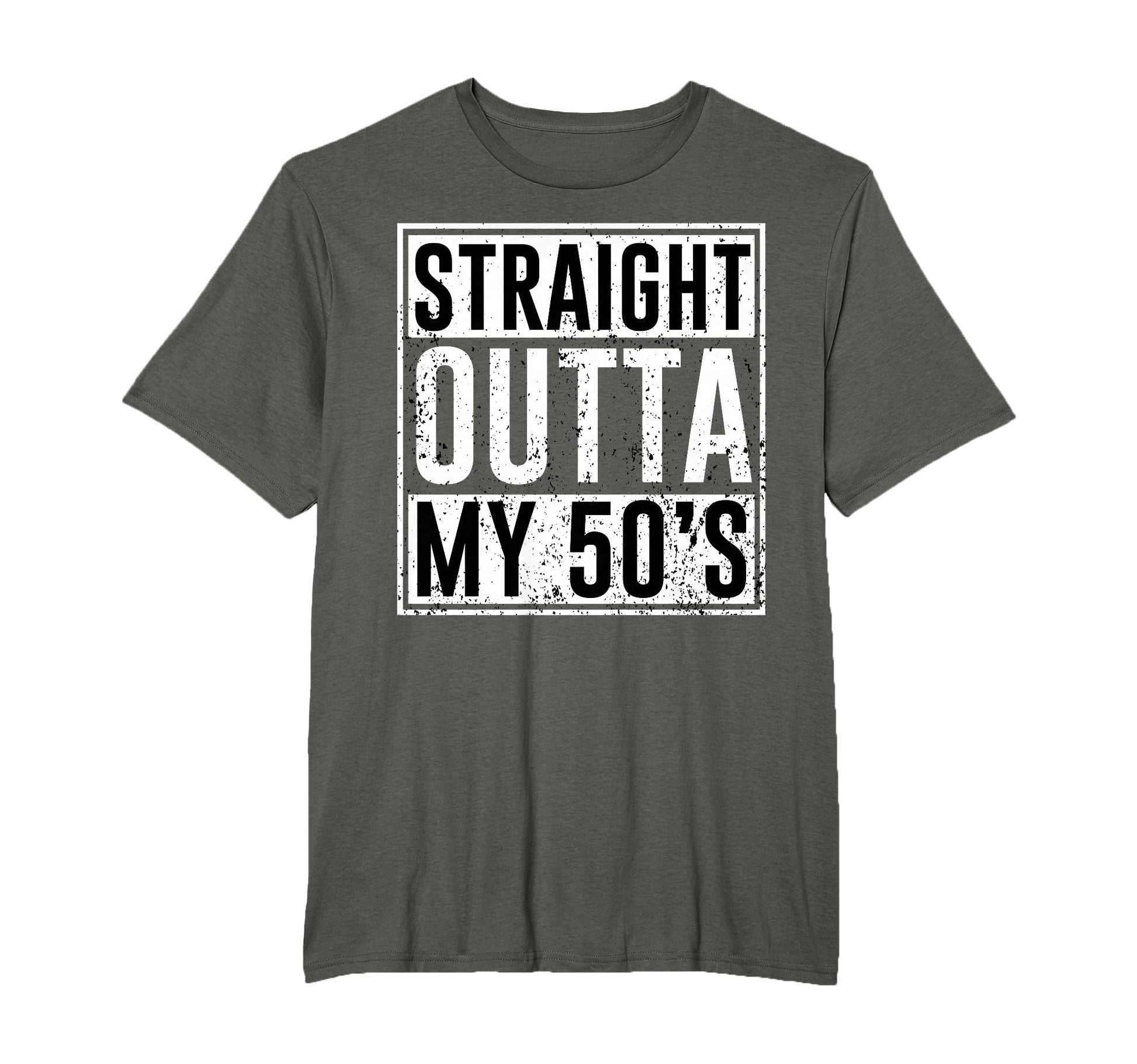 Straight Outta My 50S Birthday Party T-Shirt - Minimalist Print Men Women - T-Shirt, Sweatshirt, Hoodie