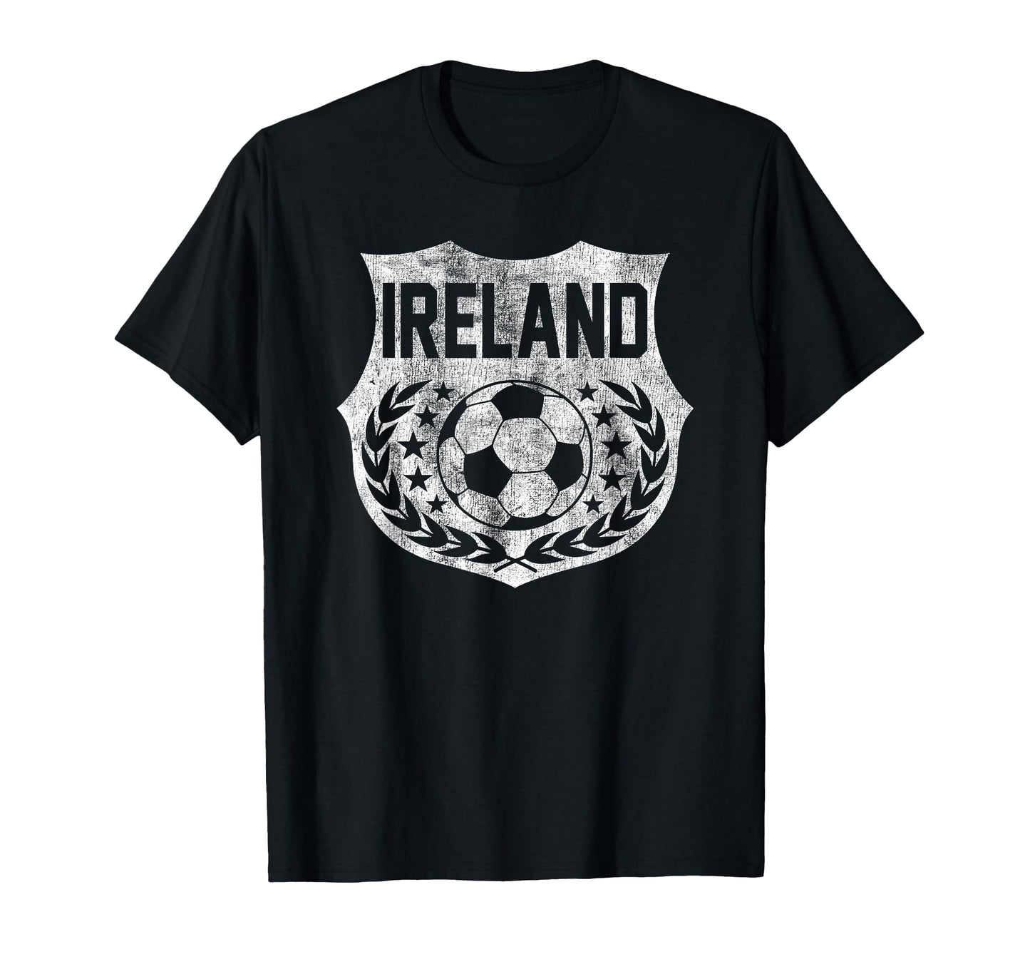 Ireland Faded Soccer T-Shirt - Unique Graphic Men Women - T-Shirt, Sweatshirt, Hoodie