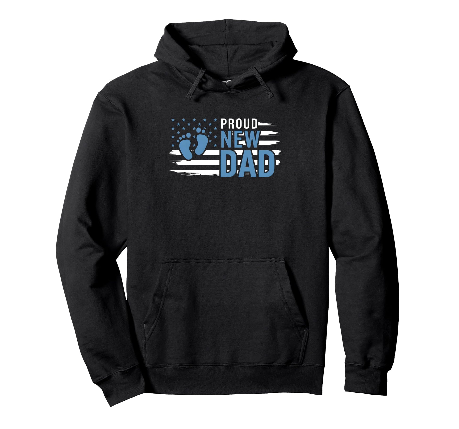 Proud New Dad Fathers Day First Time Hoodie - Novelty Apparel for Adults - T-Shirt, Sweatshirt, Hoodie
