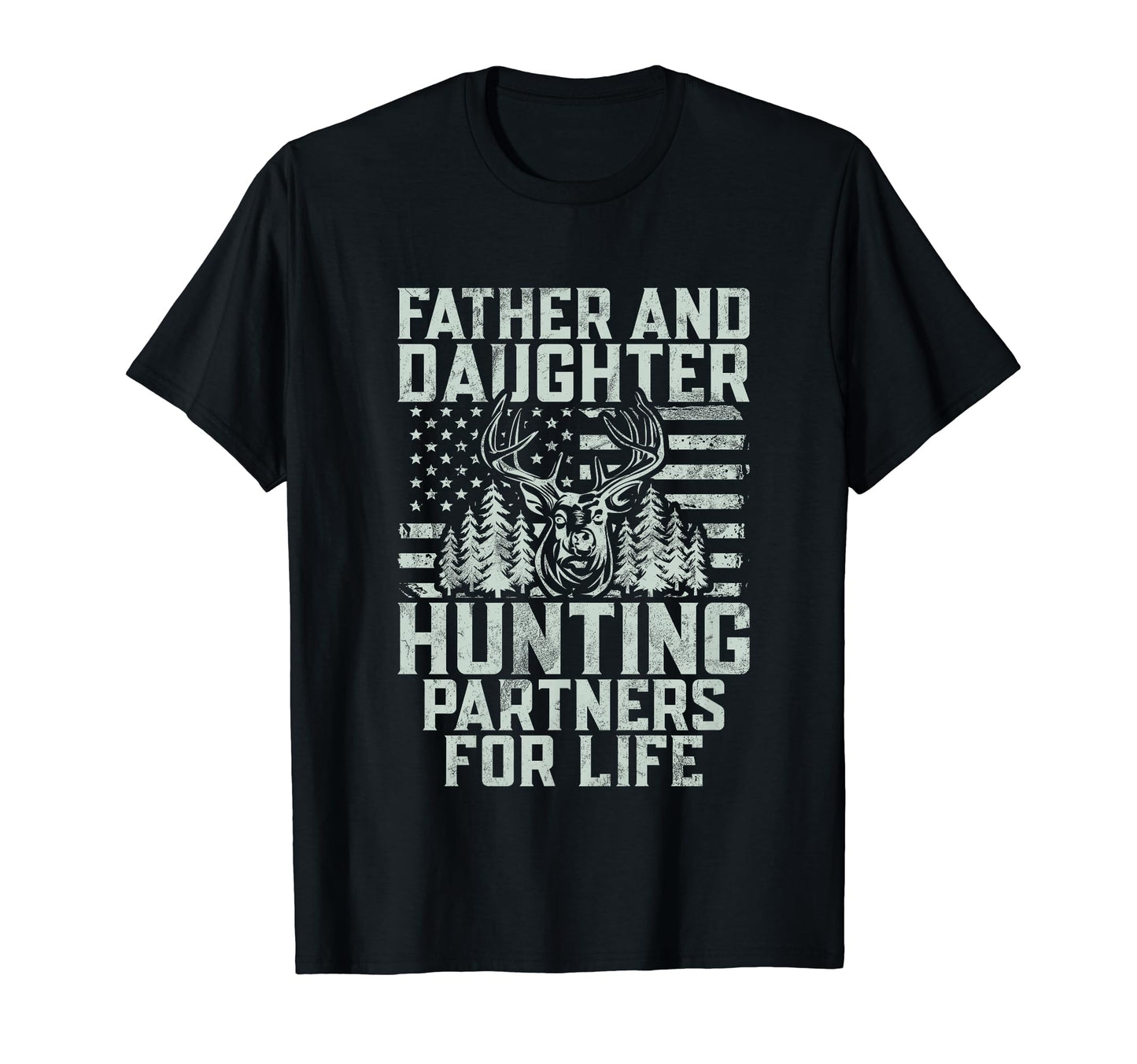 Father And Daughter Hunting Partners T-Shirt - Novelty Apparel Men Women - T-Shirt, Sweatshirt, Hoodie