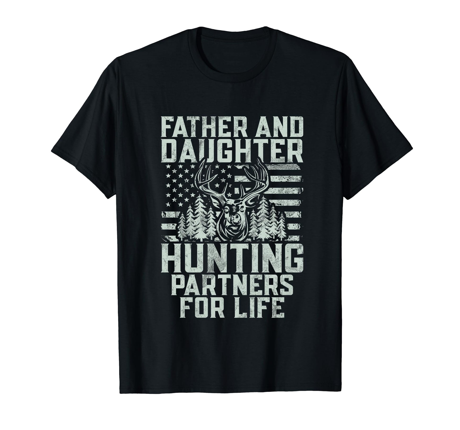 Father And Daughter Hunting Partners T-Shirt - Novelty Apparel Men Women - T-Shirt, Sweatshirt, Hoodie