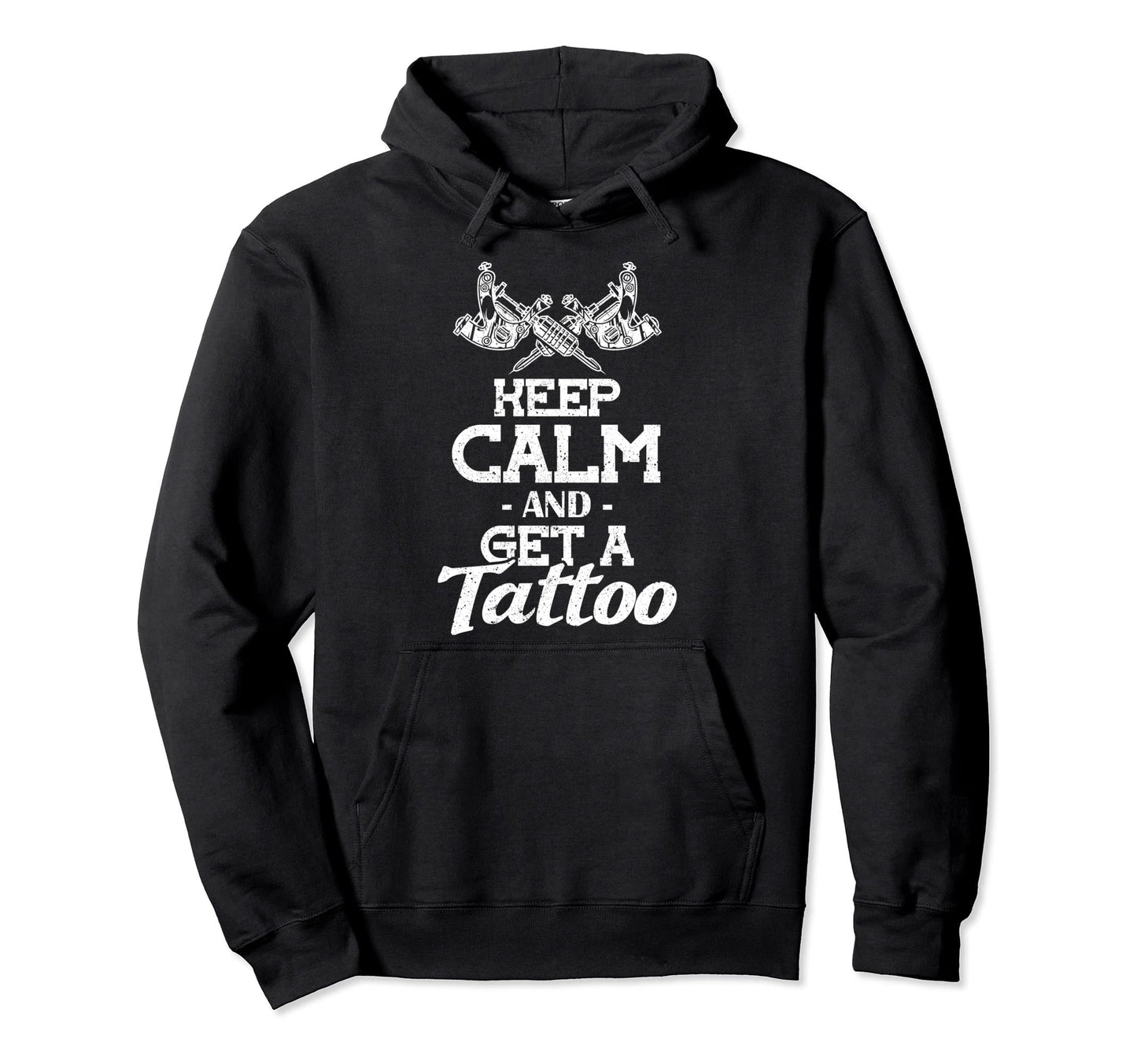 Stay Calm And Get Bearded Father Tattoo Hoodie - Novelty Apparel Unisex - T-Shirt, Sweatshirt, Hoodie