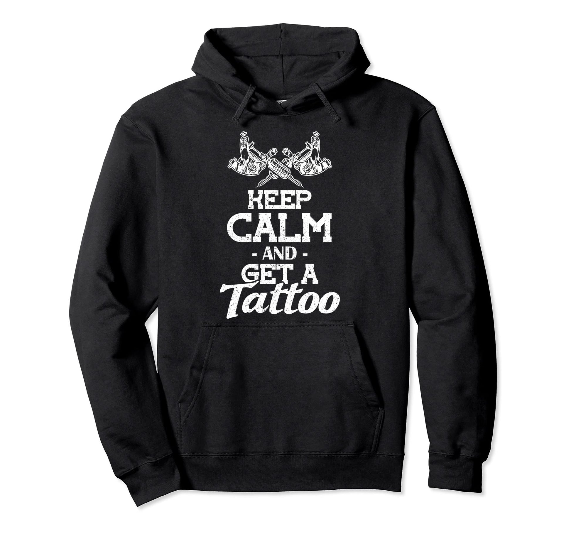 Stay Calm And Get Bearded Father Tattoo Hoodie - Novelty Apparel Unisex - T-Shirt, Sweatshirt, Hoodie