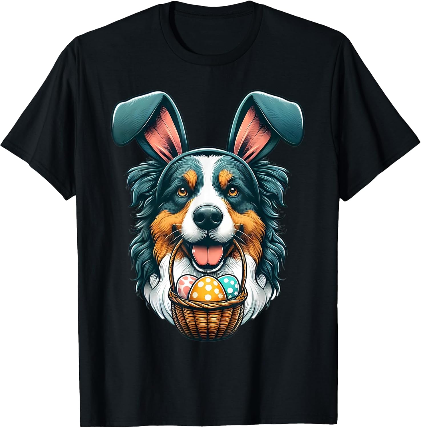 Easter Australian Shepherd Merch Unisex T-shirt, Sweatshirt, Hoodie, Long Sleeve Tee - T-Shirt, Sweatshirt, Hoodie
