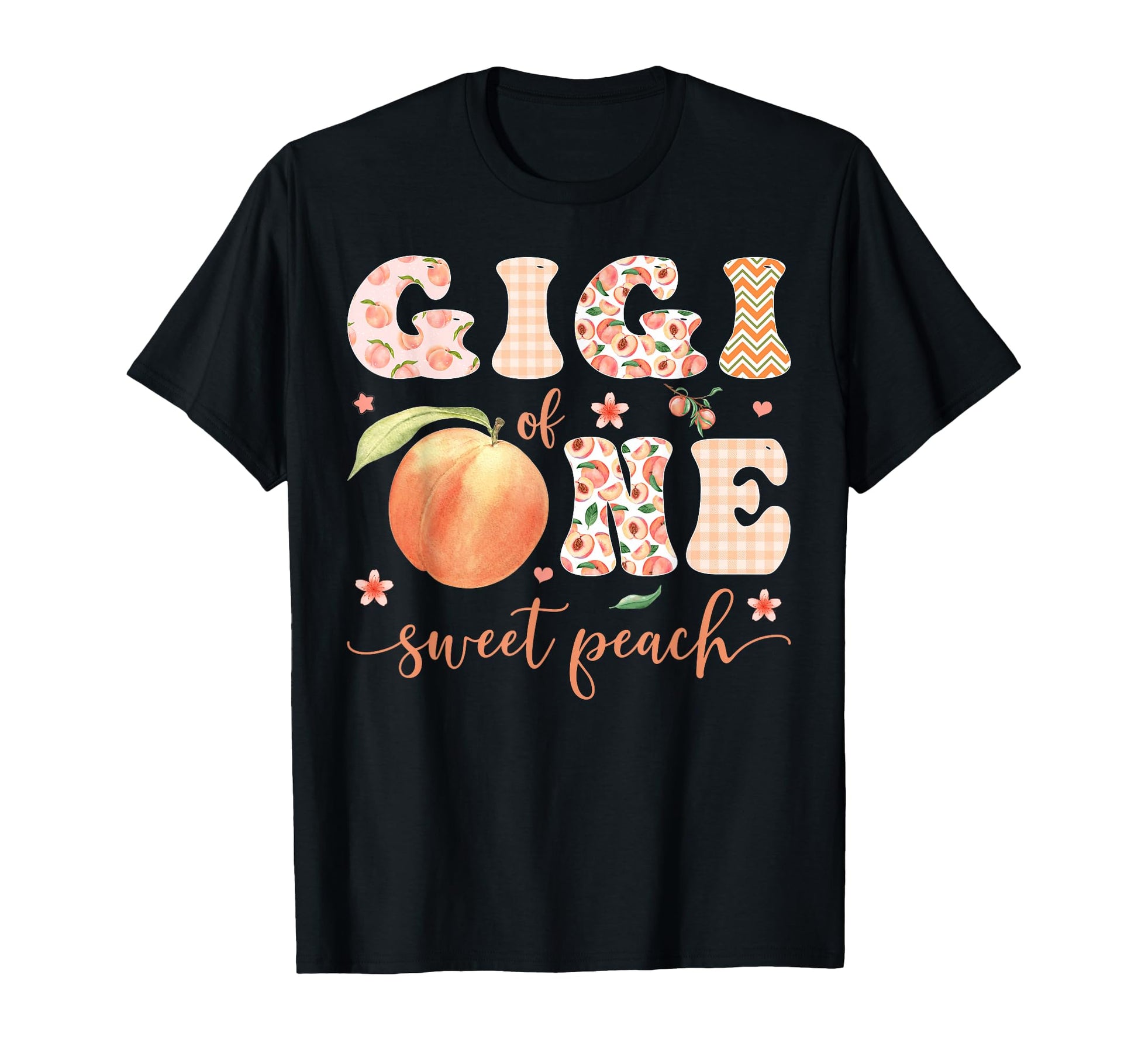 Gigi One Sweet Peach 1St Birthday Party T-Shirt - Trendy Graphic Men Women - T-Shirt, Sweatshirt, Hoodie