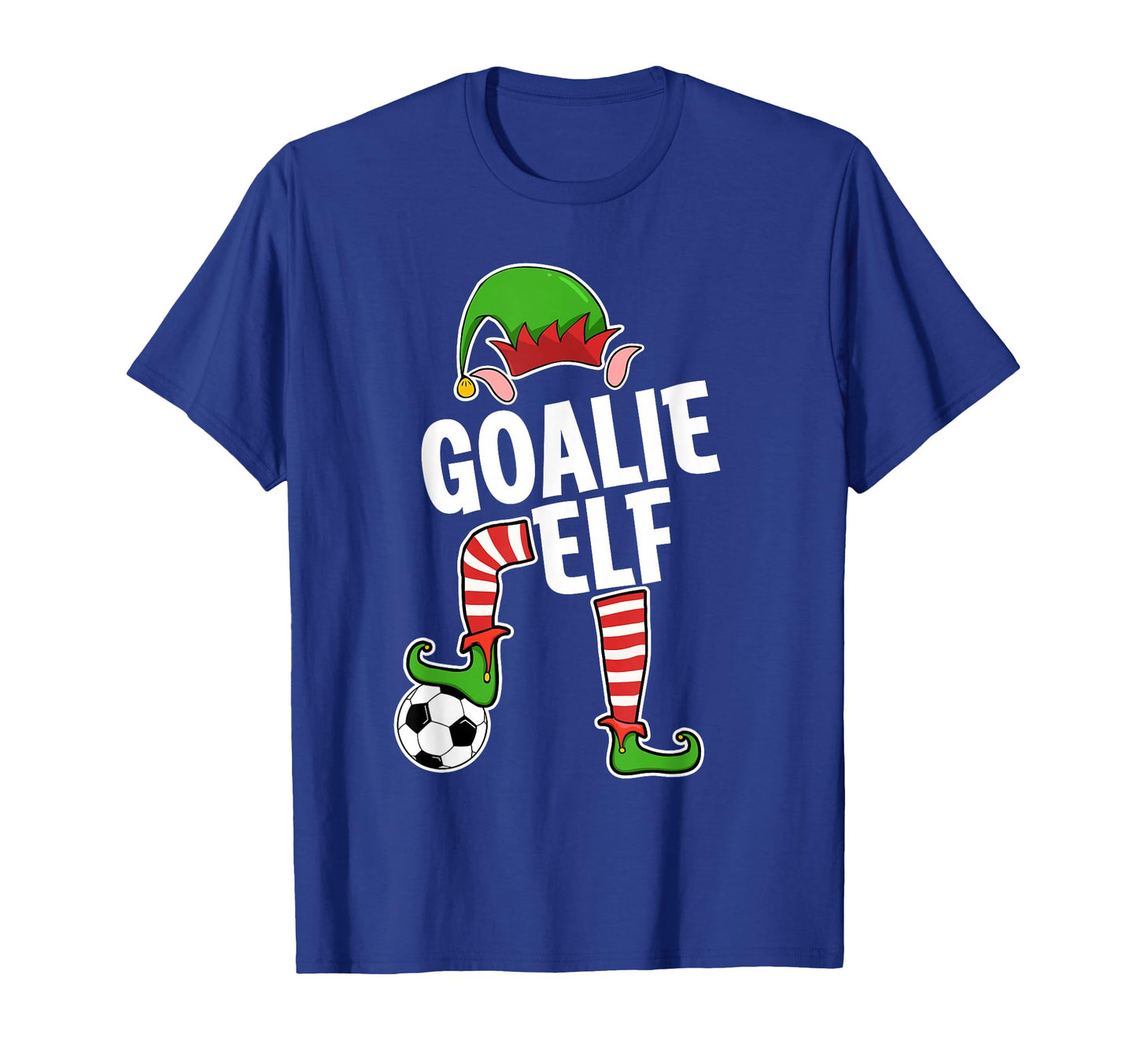 Soccer Elf Goalie Soccer Player Elf T-Shirt - Novelty Apparel for Adults - T-Shirt, Sweatshirt, Hoodie