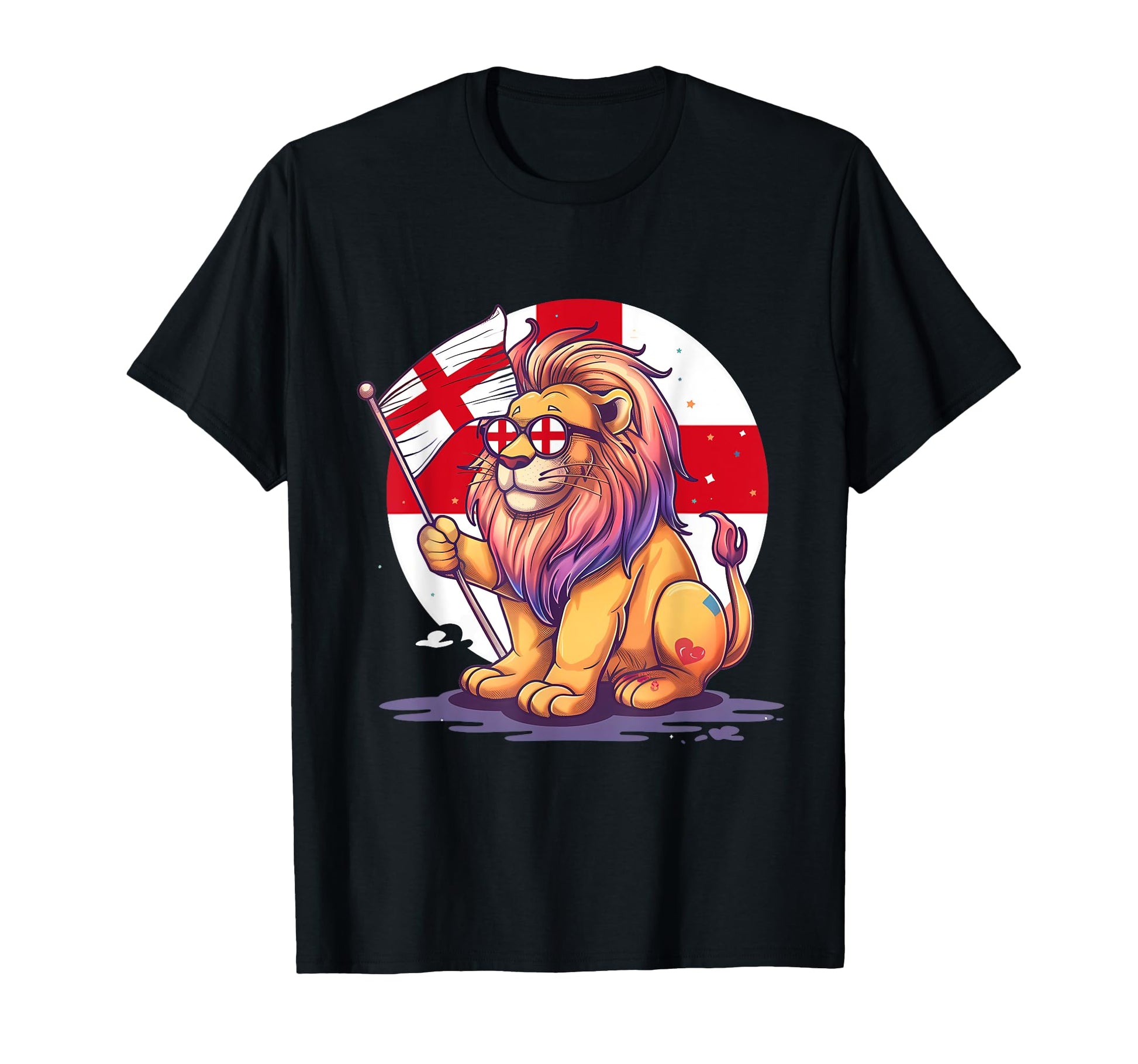 Lion England Pride England Roots T-Shirt - Fun Novelty Design Unisex - T-Shirt, Sweatshirt, Hoodie