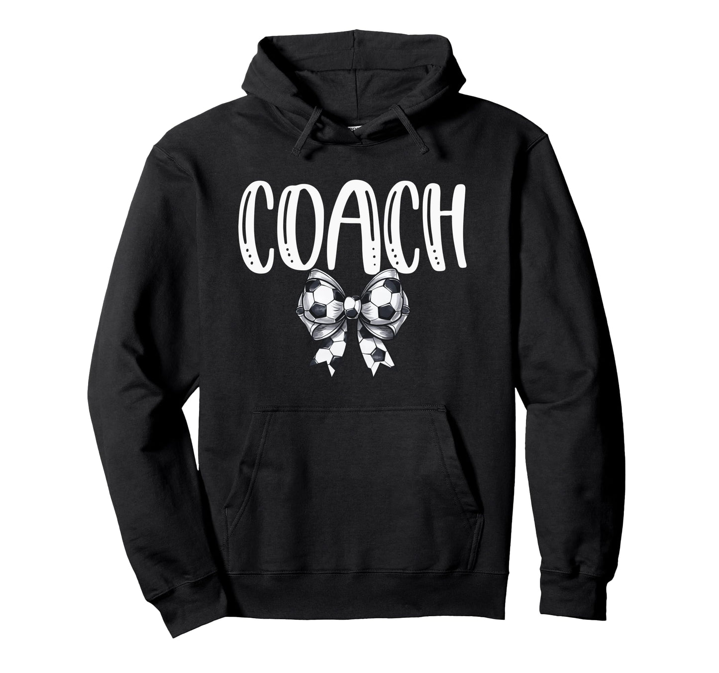 Coquette Soccer Coach Spirit Hoodie - Trendy Graphic Unisex - T-Shirt, Sweatshirt, Hoodie