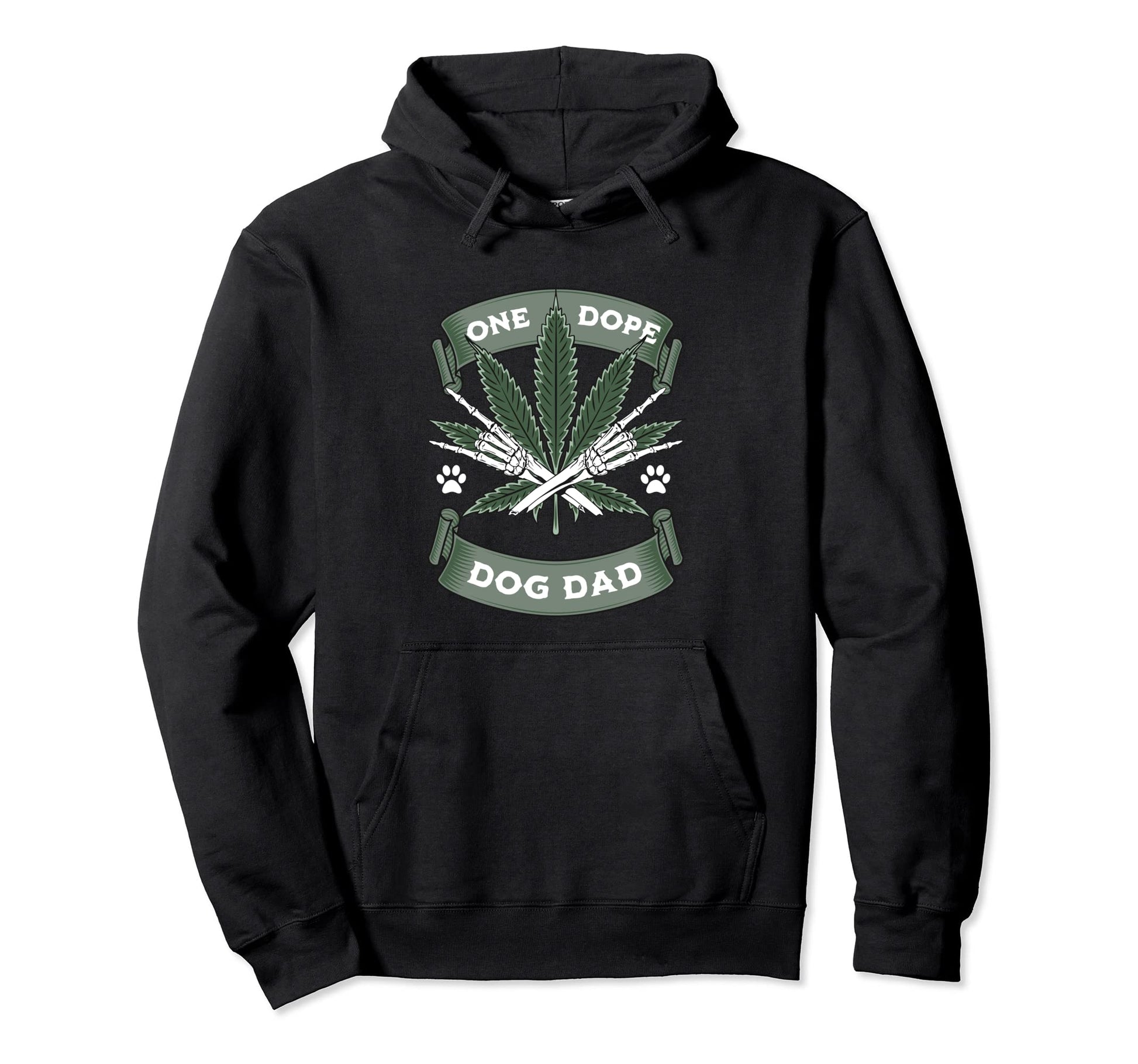 One Dope Dog Dad 420 Weed Pot Hoodie - Casual Everyday Wear for Adults - T-Shirt, Sweatshirt, Hoodie