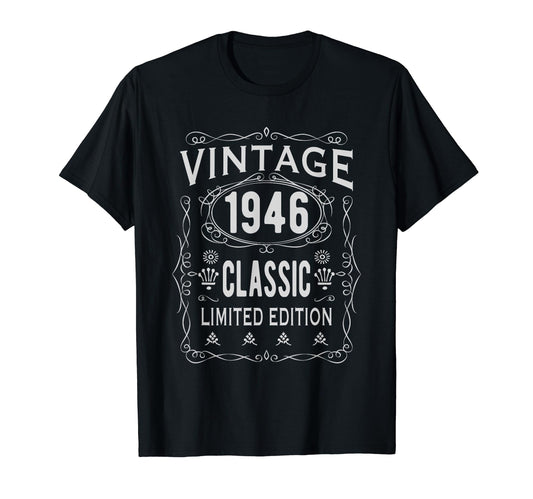 1946 78Th Birthday T-Shirt - Aesthetic Graphic Unisex - T-Shirt, Sweatshirt, Hoodie