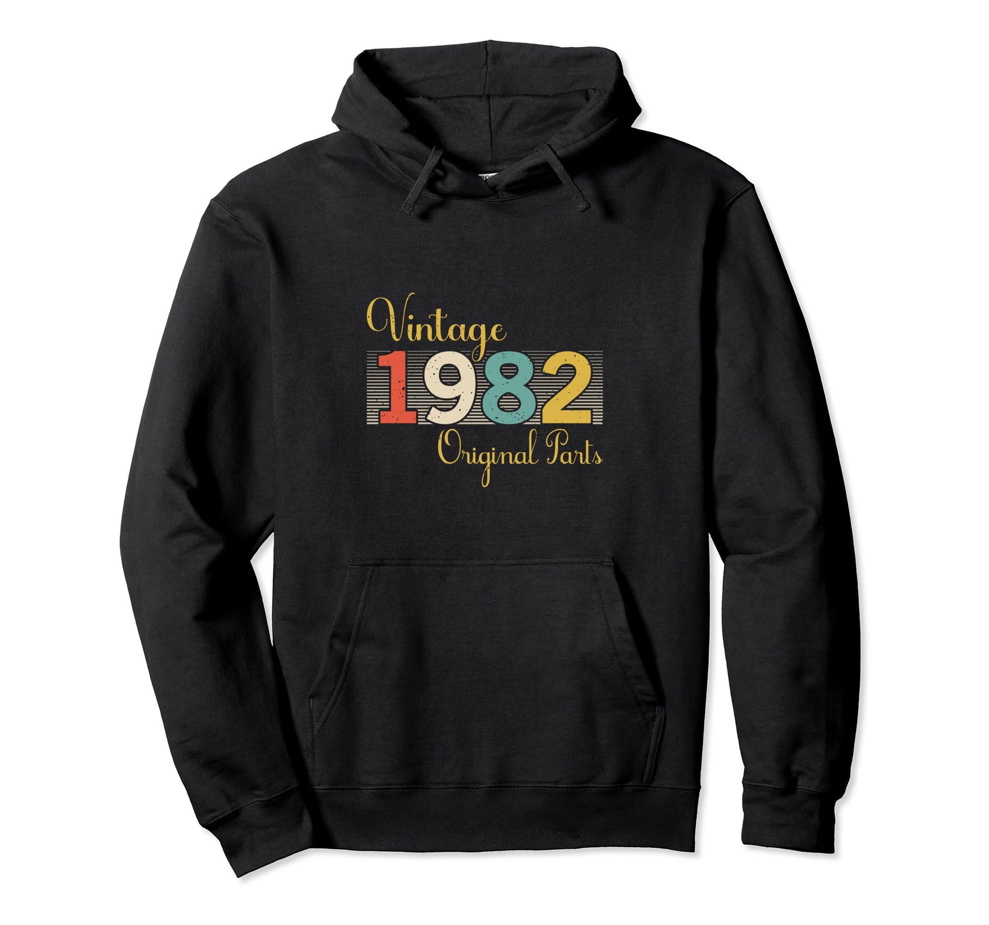 Year 1982 Gift Birthday Mom Dad Hoodie - Minimalist Print Men Women - T-Shirt, Sweatshirt, Hoodie