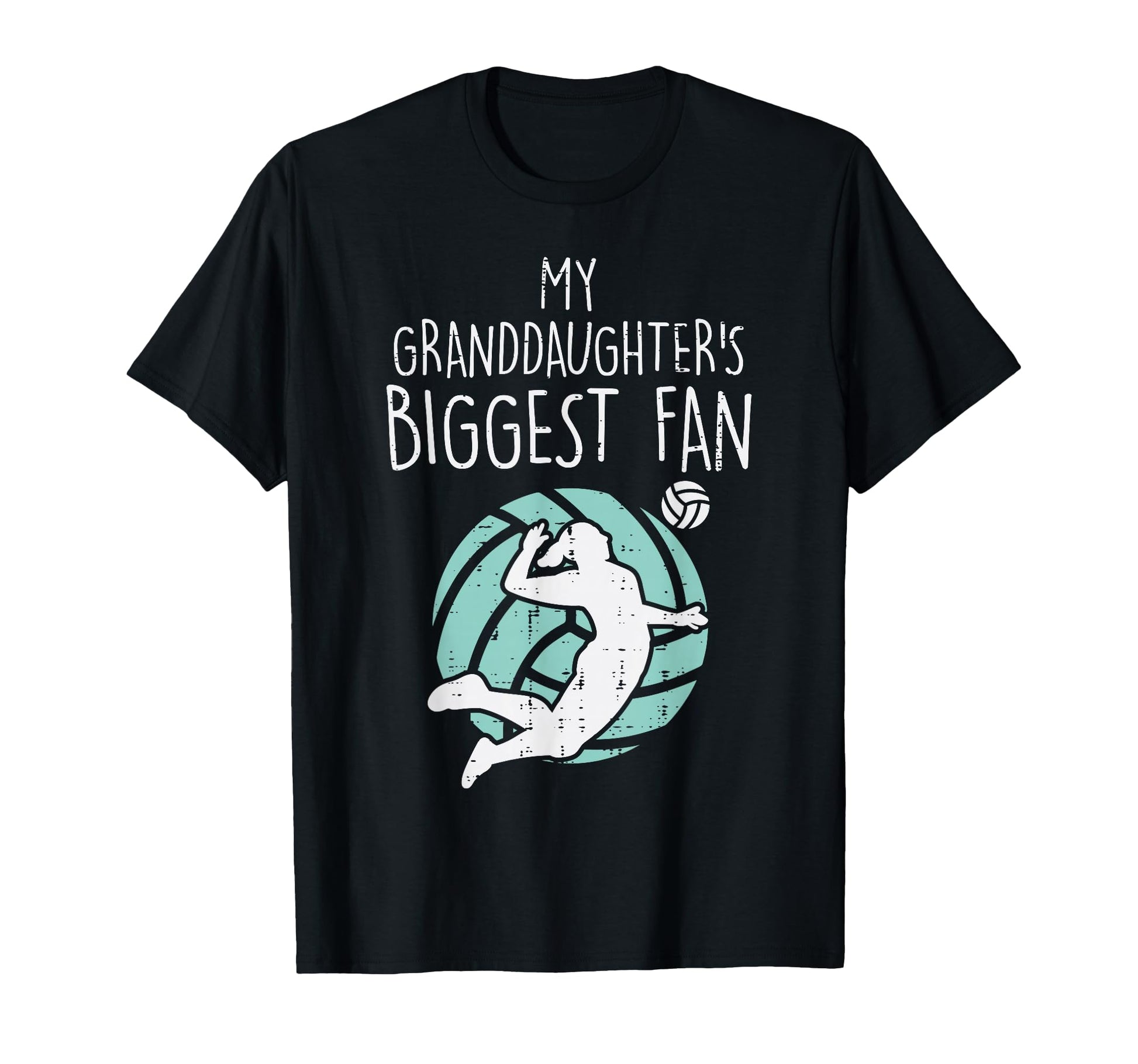 Granddaughters Biggest Fan Volleyball T-Shirt - Fun Novelty Design Unisex - T-Shirt, Sweatshirt, Hoodie