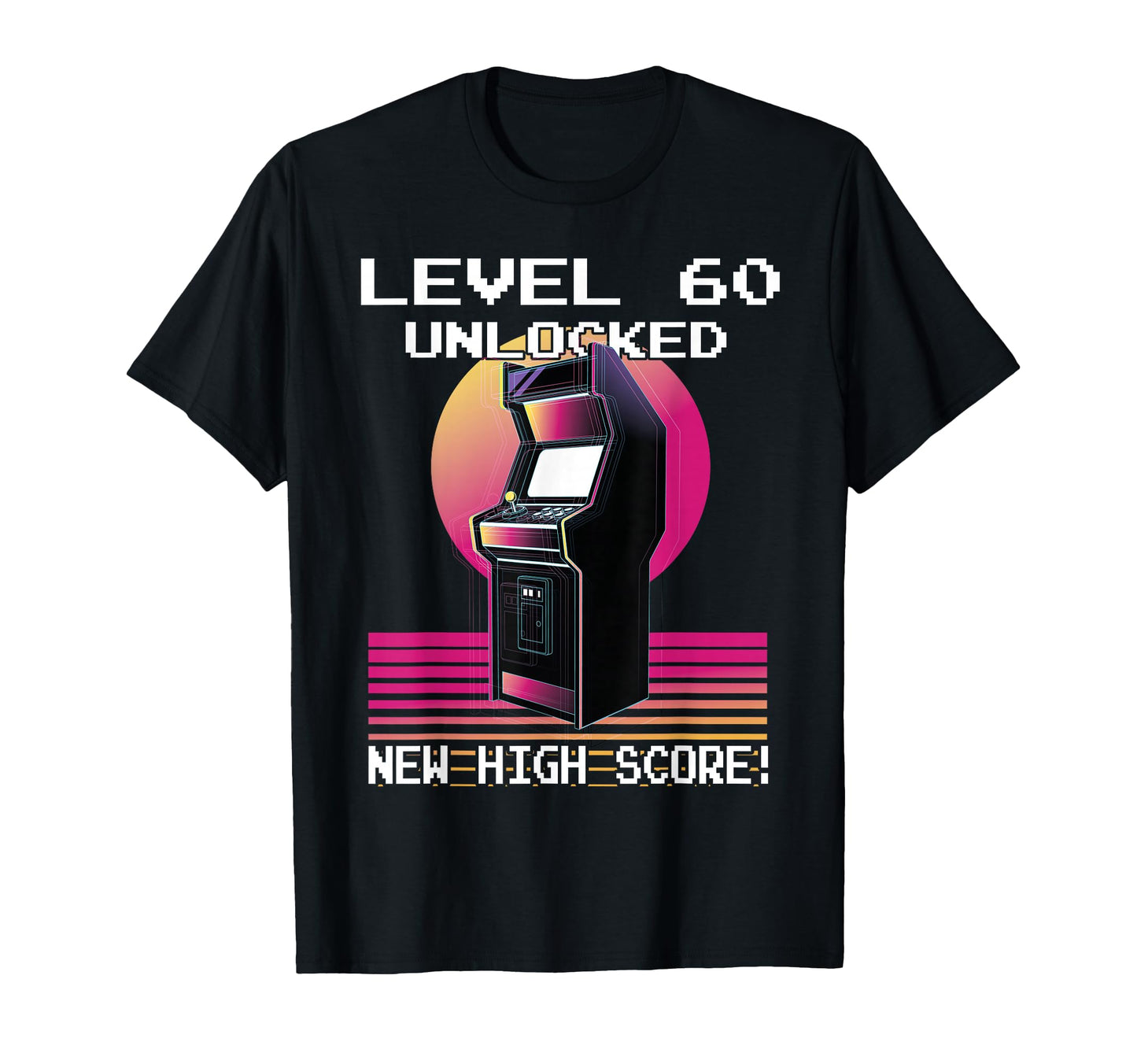 Level 60 Unlocked Gamer 60Th Birthday T-Shirt - Minimalist Print Unisex - T-Shirt, Sweatshirt, Hoodie
