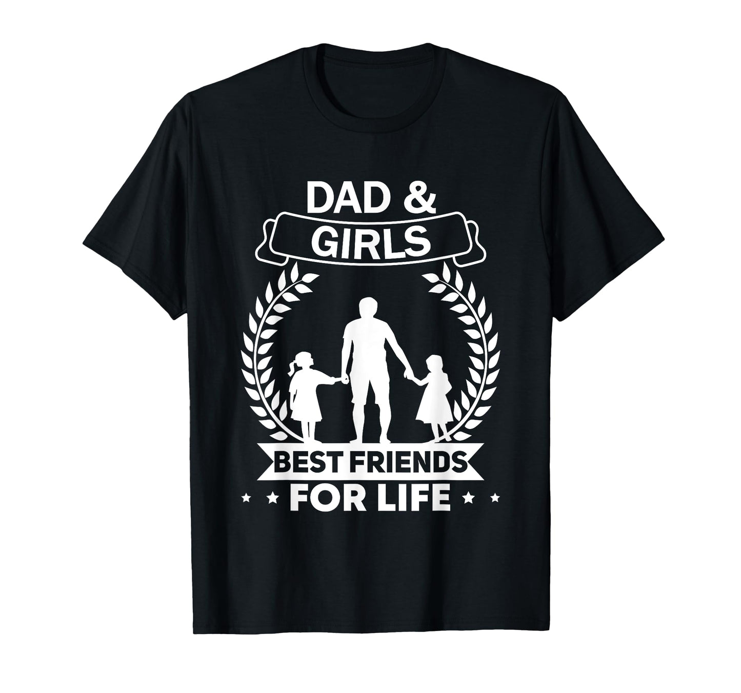 Dad And 2 Partnerlook Dad And Two Daughters T-Shirt - Graphic Print Unisex - T-Shirt, Sweatshirt, Hoodie