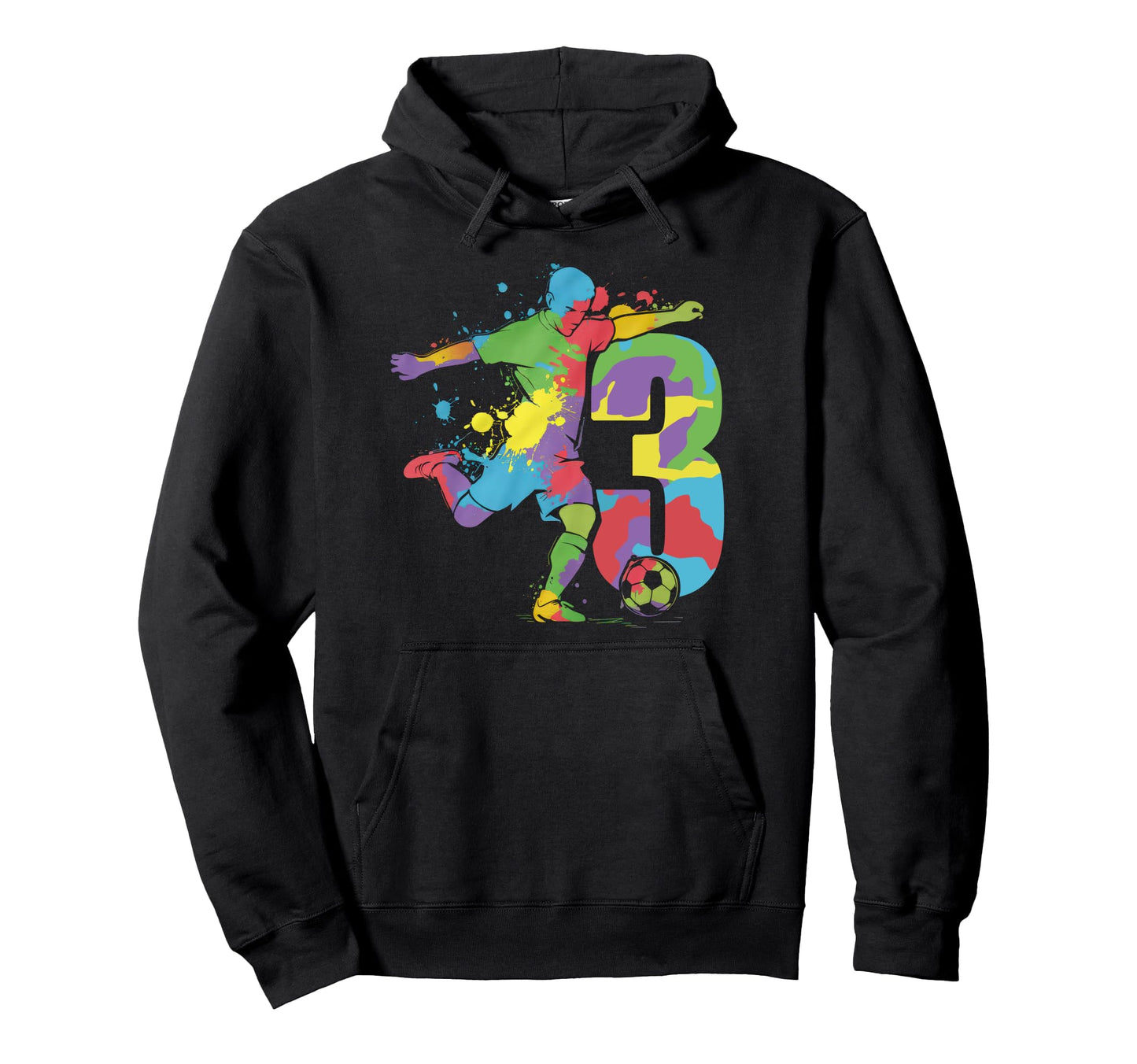 3 Soccer Birthday Gift Soccer Fan Hoodie - Streetwear Style Men Women - T-Shirt, Sweatshirt, Hoodie