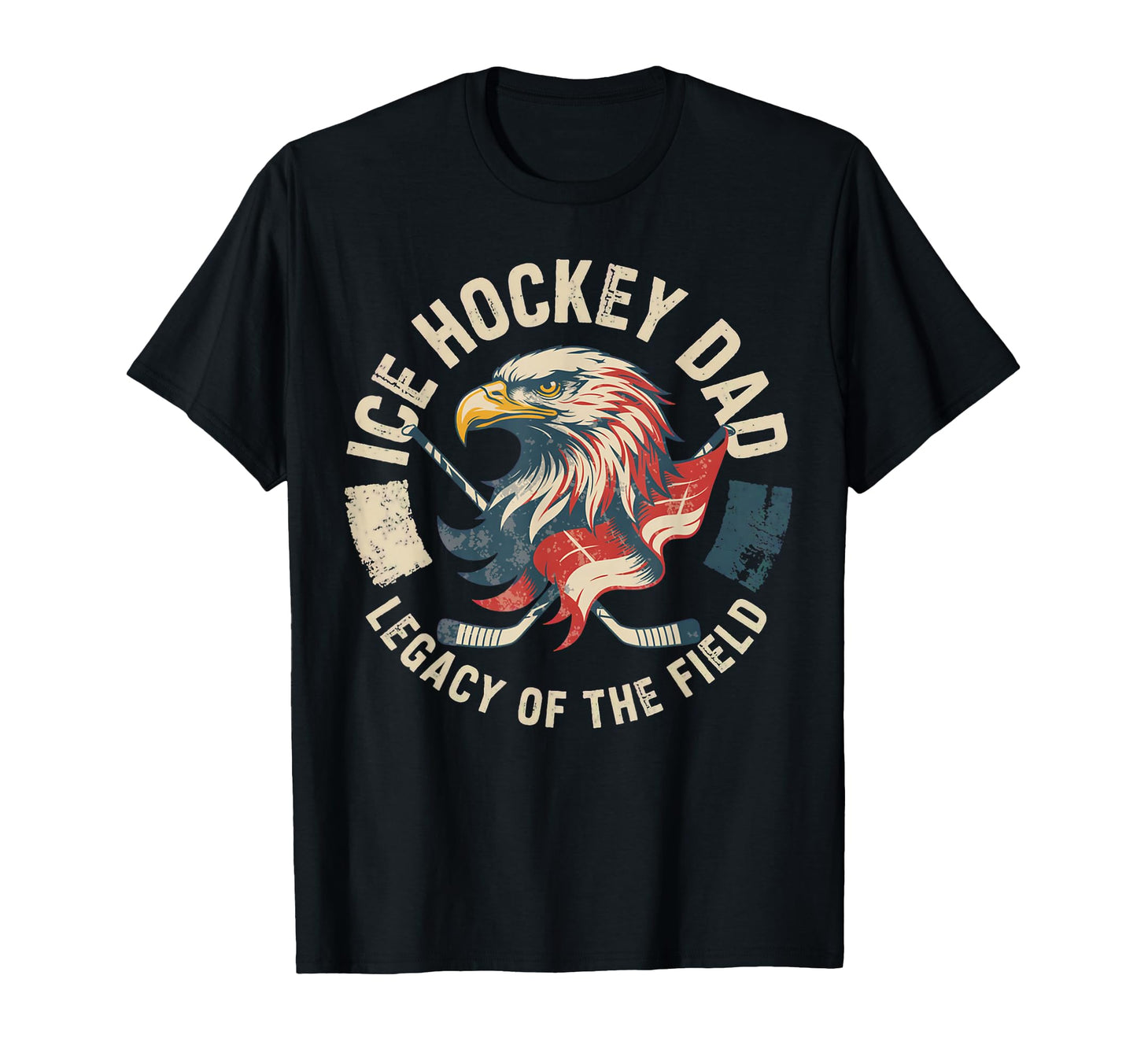 Fathers Day Legacy Field Ice Hockey T-Shirt - Aesthetic Graphic Men Women - T-Shirt, Sweatshirt, Hoodie