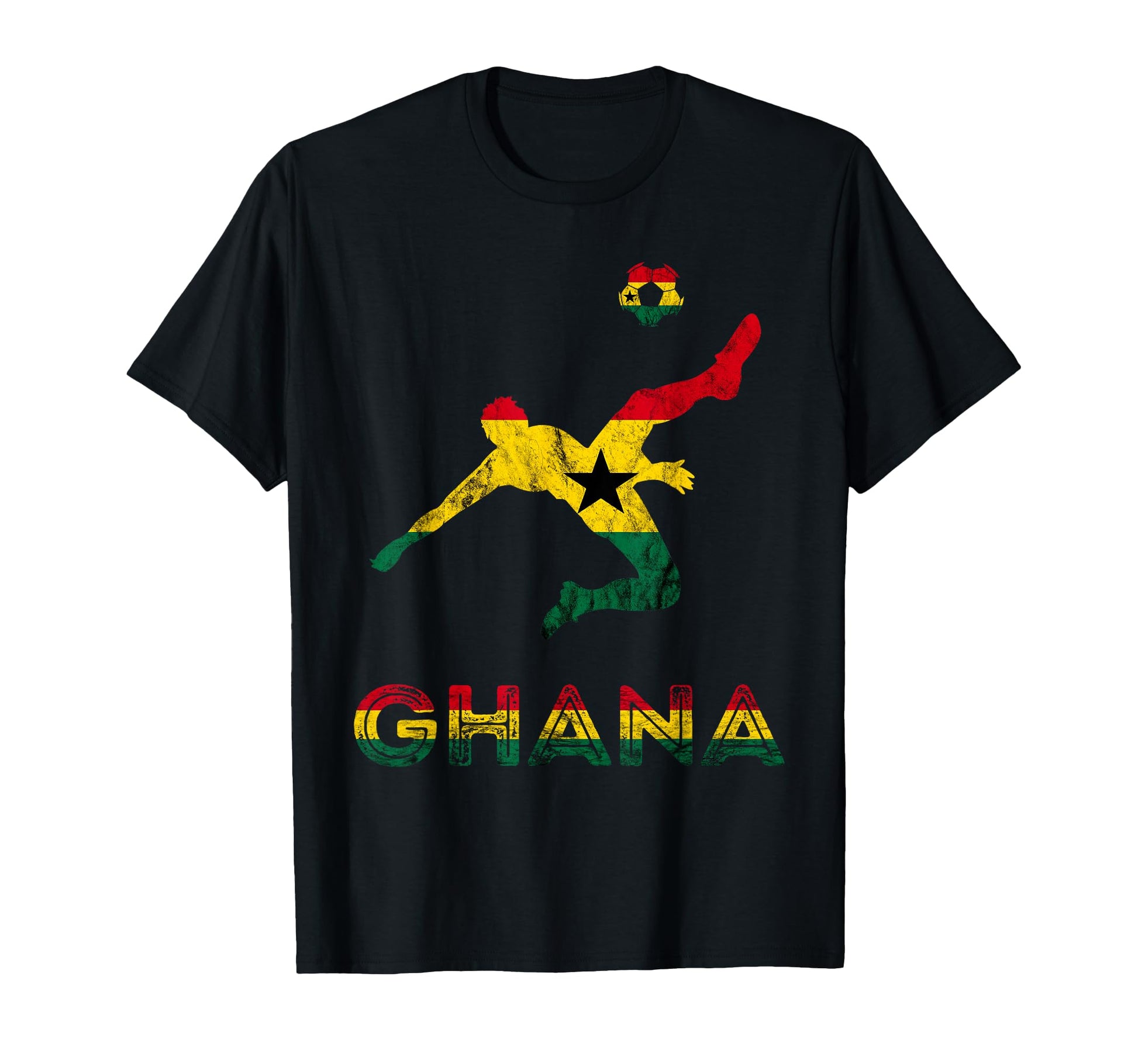 Ghana Soccer Player Ghana Ghanese Roots T-Shirt - Graphic Print Men Women - T-Shirt, Sweatshirt, Hoodie