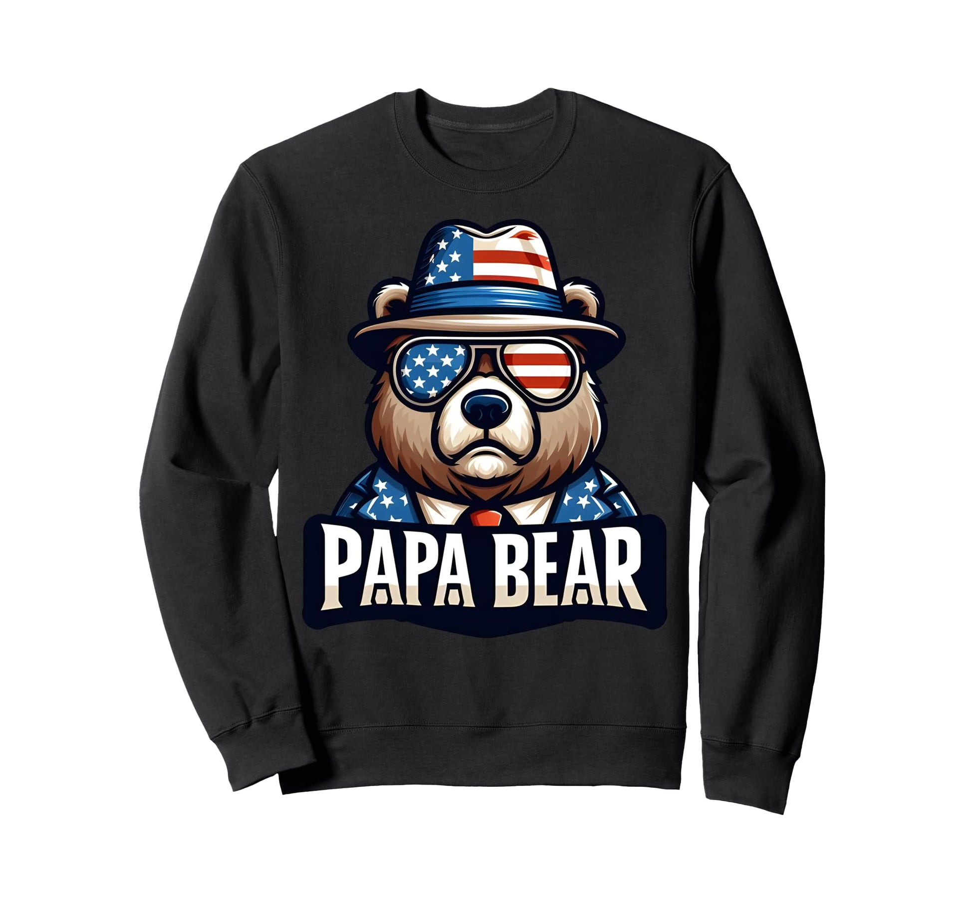 Papa Bear Gifts Funny Birthday Fun Gift Sweatshirt - Unique Graphic Unisex - T-Shirt, Sweatshirt, Hoodie