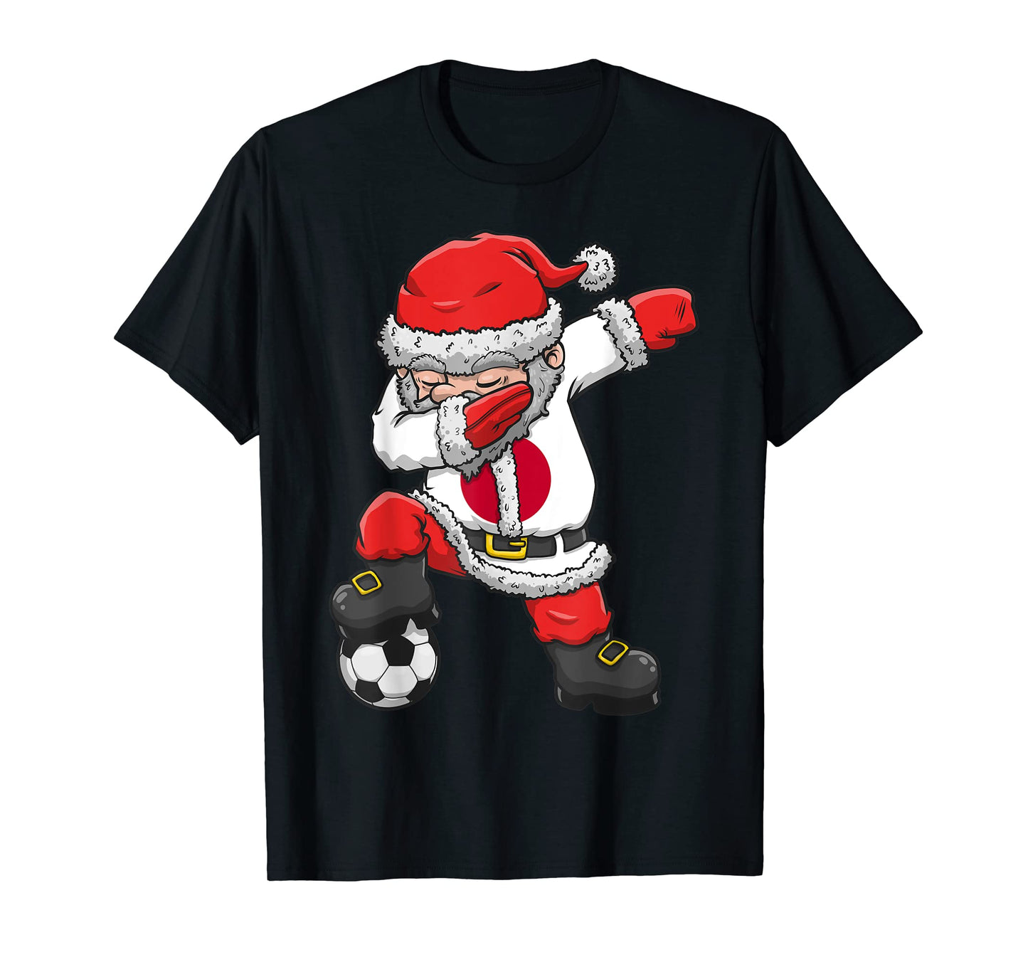 Soccer Dabbing Santa Japan Football Soccer T-Shirt - Trendy Graphic Unisex - T-Shirt, Sweatshirt, Hoodie