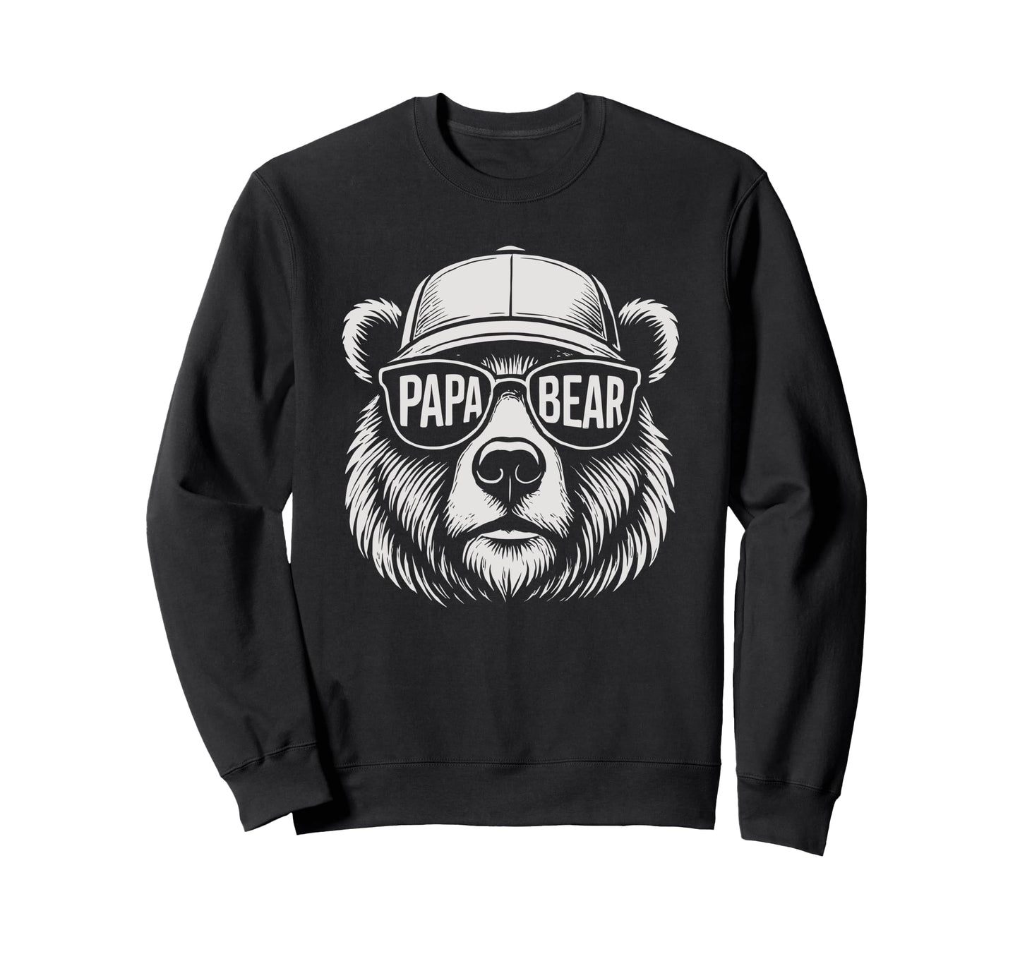 Papa Bear Fathers Day Best Papa Sweatshirt - Novelty Apparel for Adults - T-Shirt, Sweatshirt, Hoodie