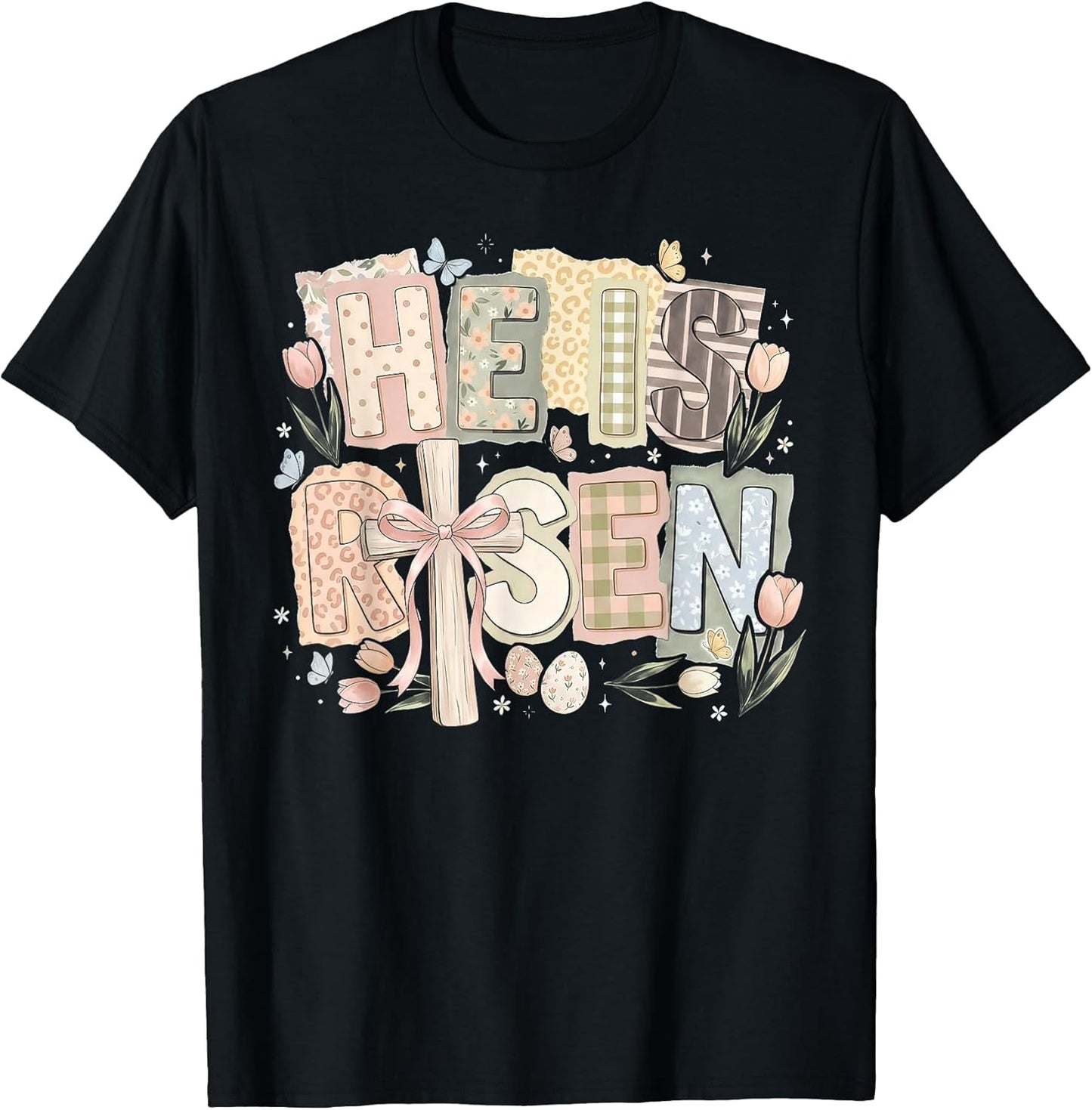 He Is Risen Christian Easter t -shir t Unisex T-shirt, Sweatshirt, Hoodie, Long Sleeve Tee - T-Shirt, Sweatshirt, Hoodie