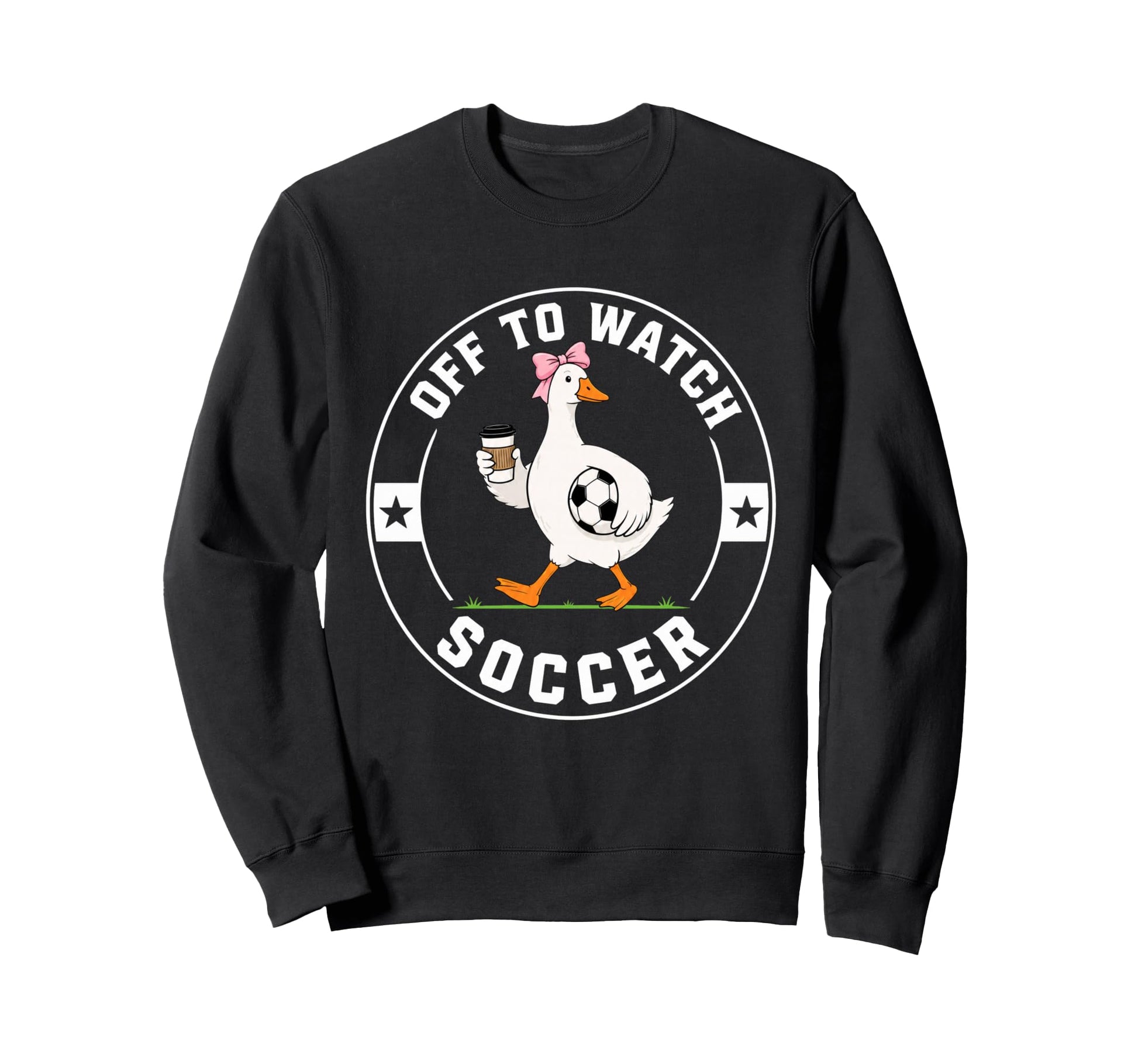 Off To Watch Soccer Funny Silly Sweatshirt - Aesthetic Graphic for Adults - T-Shirt, Sweatshirt, Hoodie