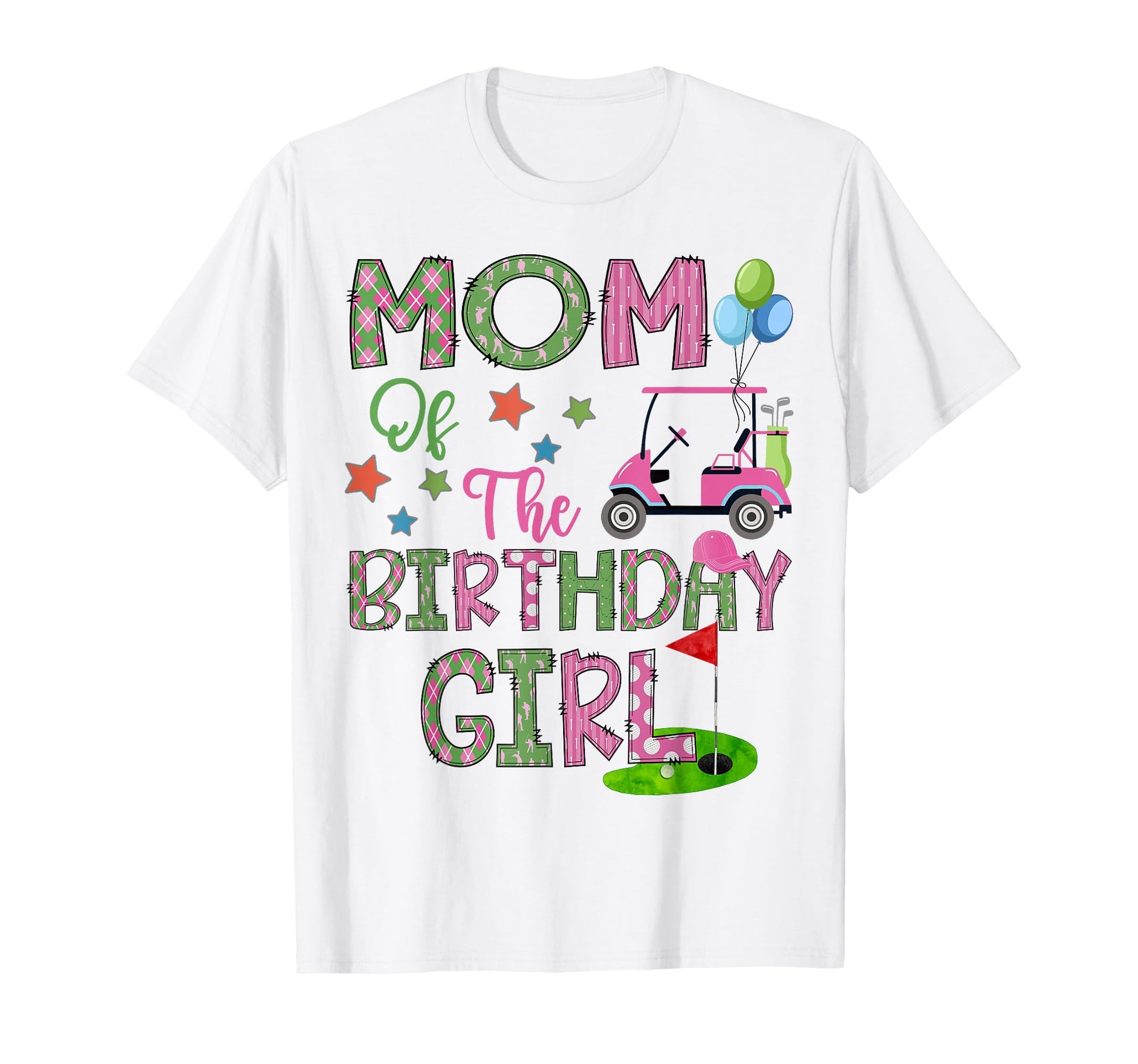 Mom Birthday Hole One Golf 1St Bday T-Shirt - Custom Art Print Men Women - T-Shirt, Sweatshirt, Hoodie