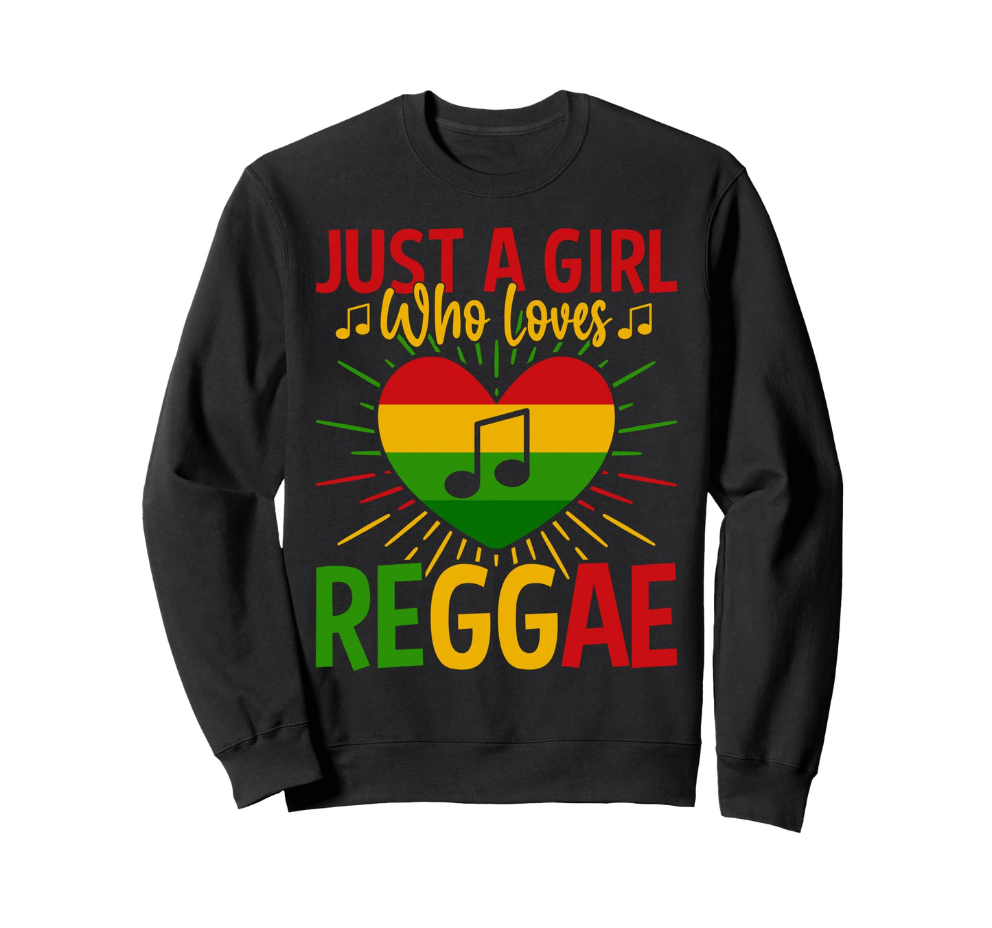 Reggae Rasta Jamaican Music Sweatshirt - Custom Art Print Men Women - T-Shirt, Sweatshirt, Hoodie