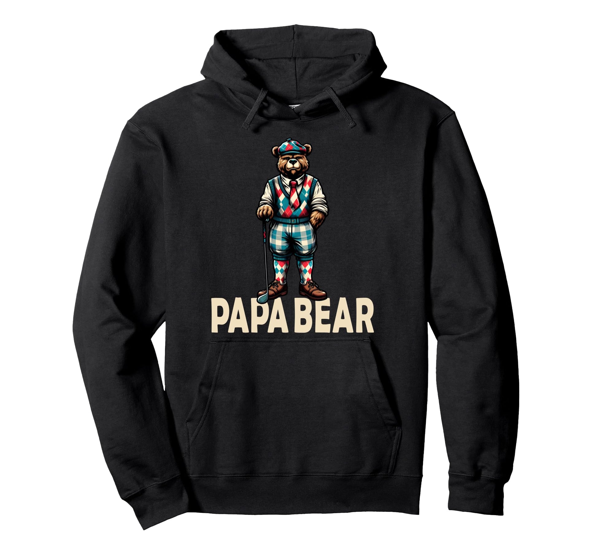 Papa Bear Gifts Funny Birthday Fun Gift Dad Hoodie - Graphic Print Unisex - T-Shirt, Sweatshirt, Hoodie