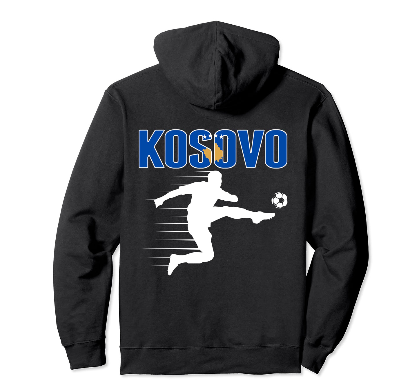 Kosovo Soccer Fans Jersey Proud Hoodie - Custom Art Print for Adults - T-Shirt, Sweatshirt, Hoodie