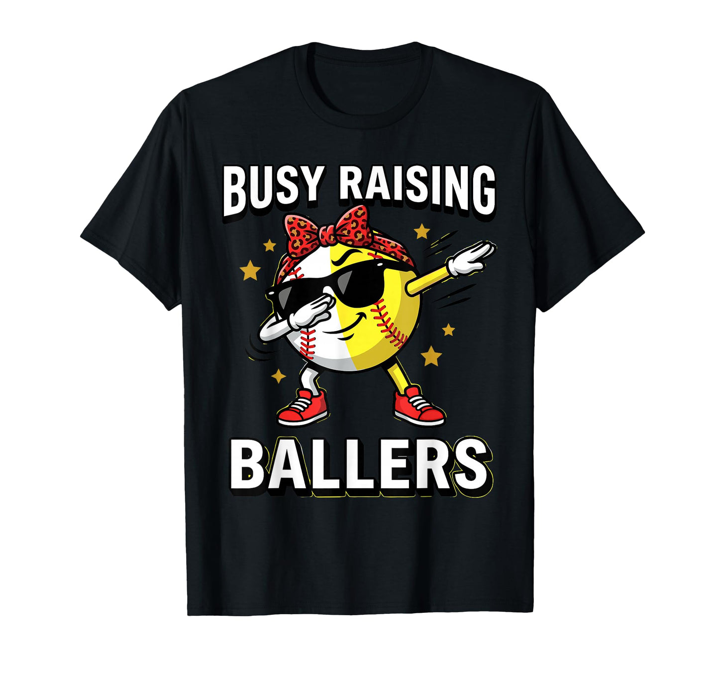 Sports Mom Busy Raising Ballers Funny T-Shirt - Unique Graphic Unisex - T-Shirt, Sweatshirt, Hoodie