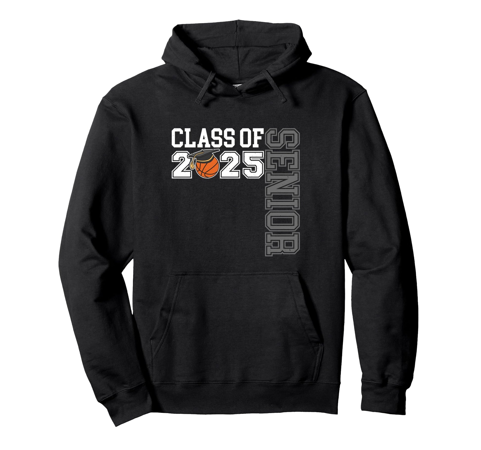 Class 2025 Basketball Senior Night Hoodie - Trendy Graphic for Adults - T-Shirt, Sweatshirt, Hoodie