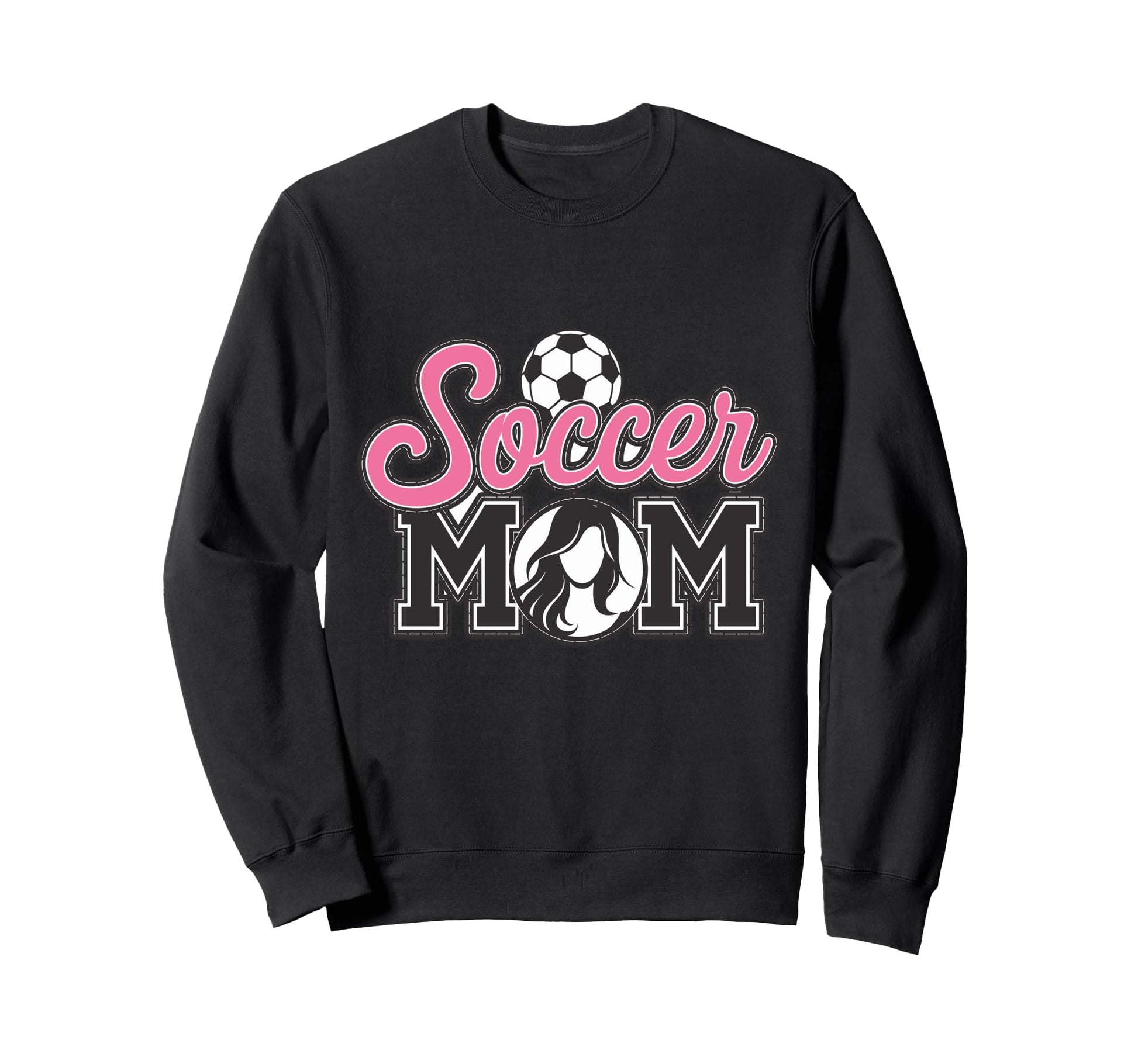 Soccer Mom Proud Supporter Team Sweatshirt - Fun Novelty Design for Adults - T-Shirt, Sweatshirt, Hoodie