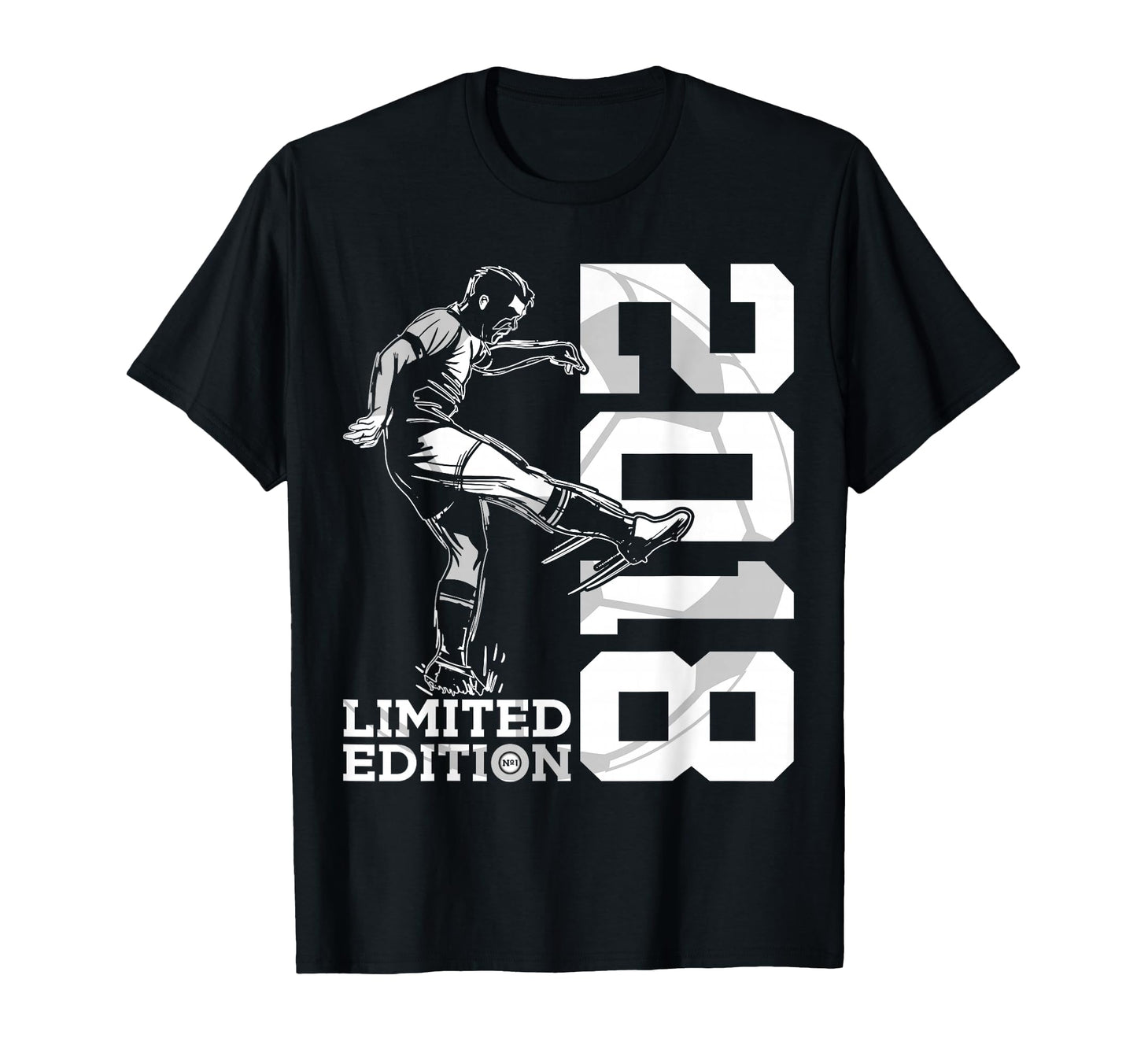 2018 8 Years Soccer 8Th Birthday T-Shirt - Unique Graphic Unisex - T-Shirt, Sweatshirt, Hoodie