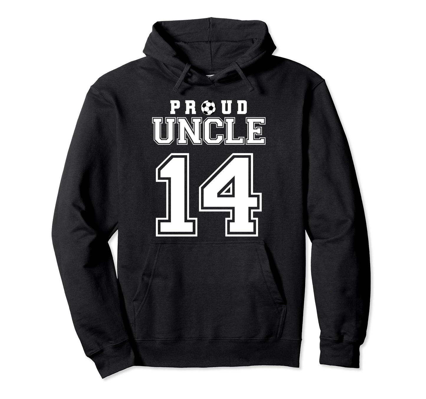 Number 14 Custom Proud Soccer Futbol Hoodie - Minimalist Print Men Women - T-Shirt, Sweatshirt, Hoodie