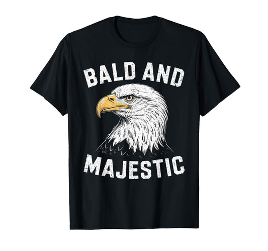 Bald Majestic Sexy Bald Guy Funny Dad Joke T-Shirt - Unique Graphic Unisex - T-Shirt, Sweatshirt, Hoodie
