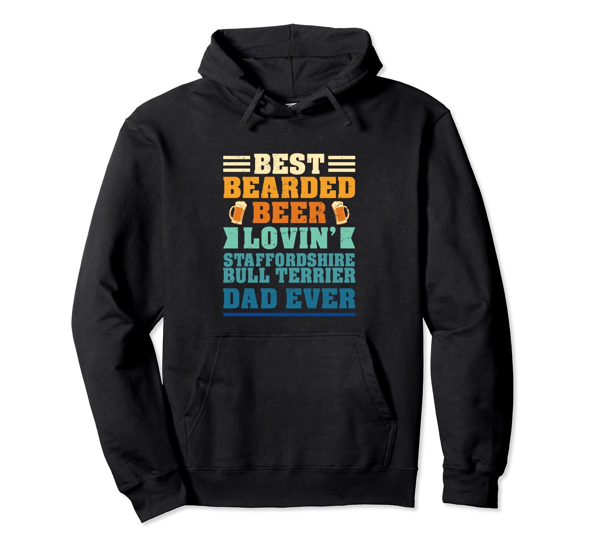 Best Bearded Beer Lovin Staffordshire Hoodie - Unique Graphic for Adults - T-Shirt, Sweatshirt, Hoodie