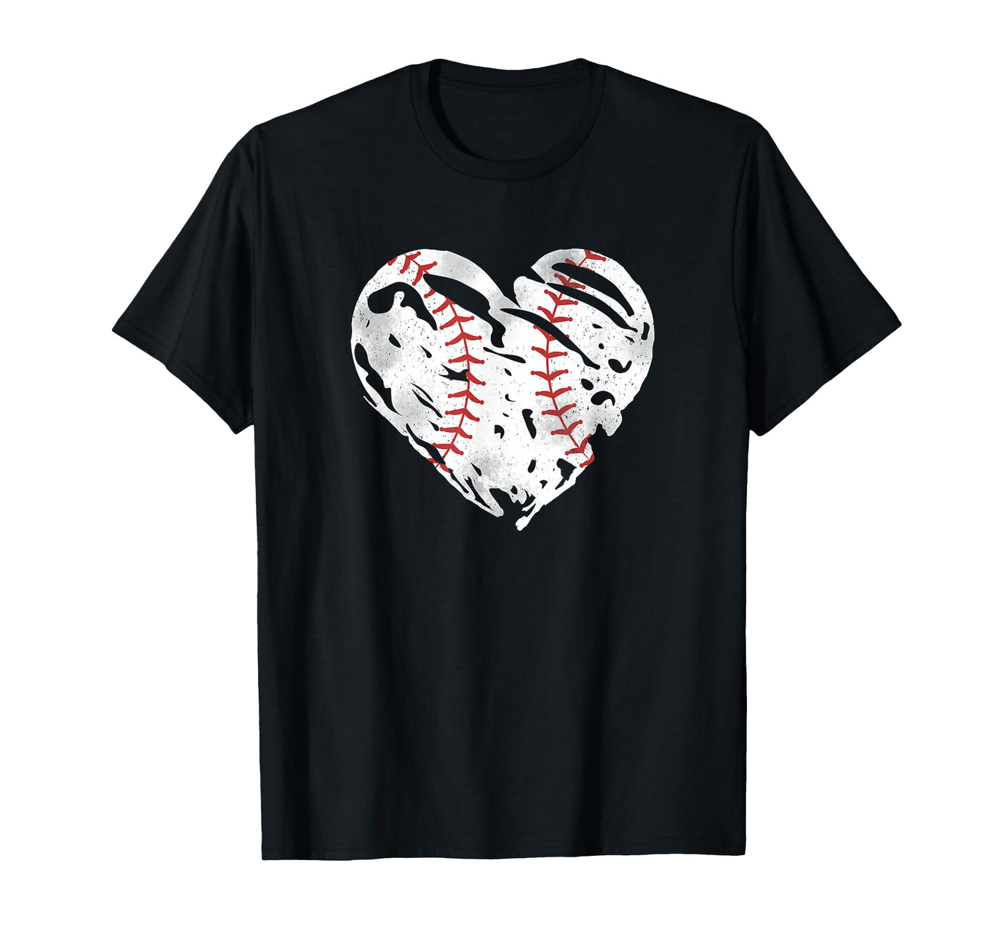 Ball Heart Coach Player Baseball Mom T-Shirt - Novelty Apparel for Adults - T-Shirt, Sweatshirt, Hoodie