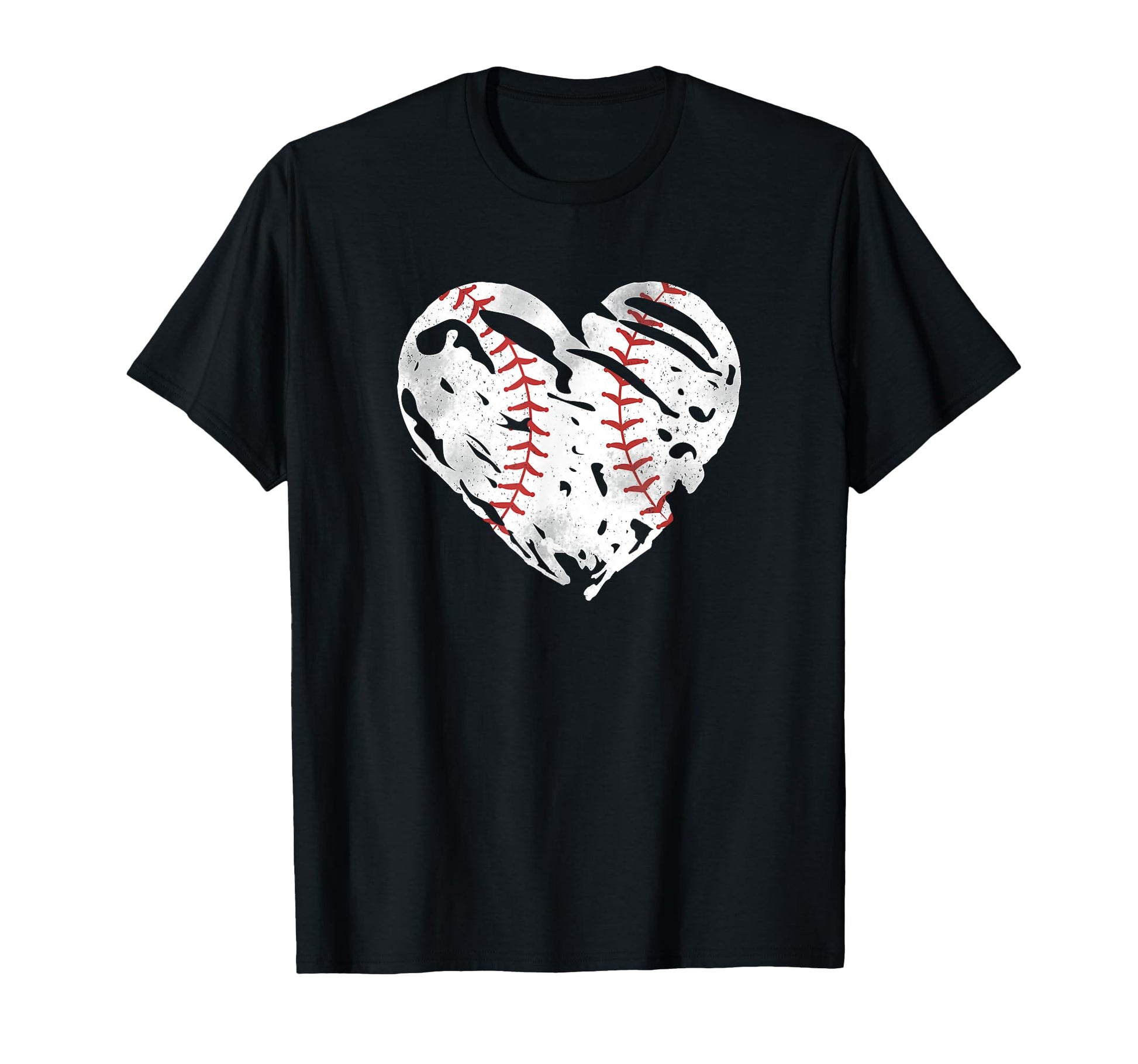 Ball Heart Coach Player Baseball Mom T-Shirt - Novelty Apparel for Adults - T-Shirt, Sweatshirt, Hoodie