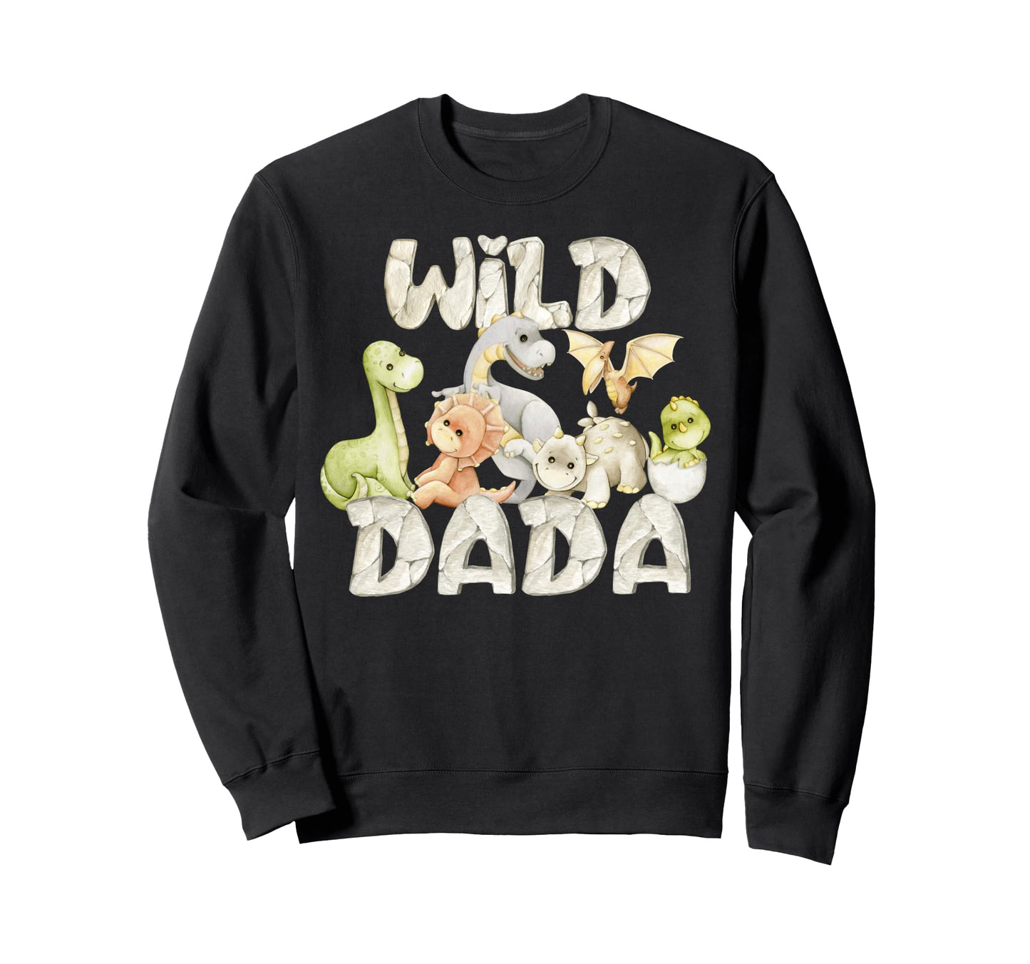 Dad Dinosaur Family Matching Birthday Sweatshirt - Custom Art Print Unisex - T-Shirt, Sweatshirt, Hoodie